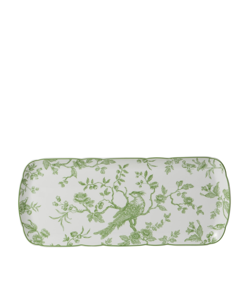 Bernardaud Albertine Rectangular Cake Platter (37cm) Vert