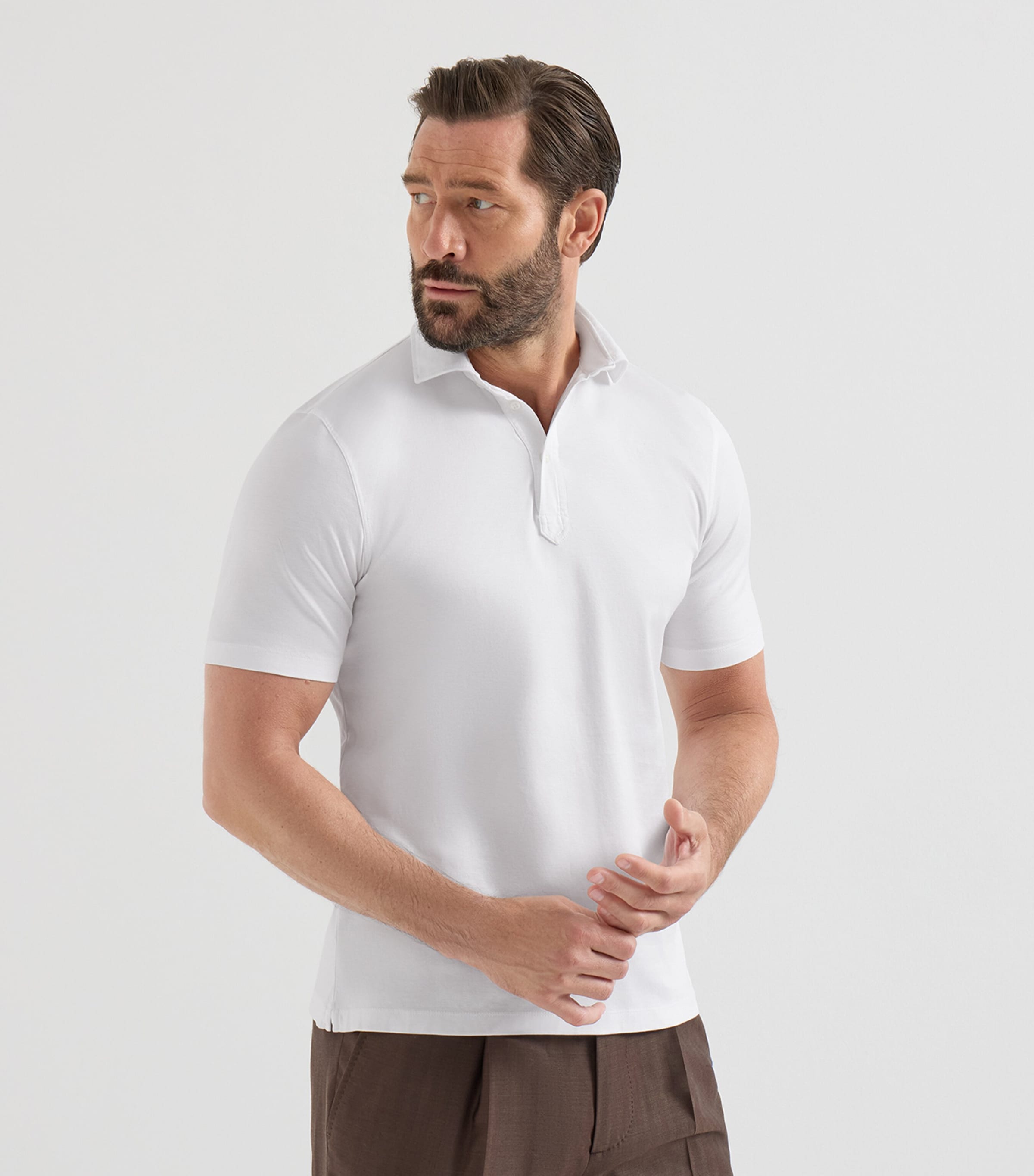 Brunello Cucinelli Mens Cotton Polo Shirt Image 4