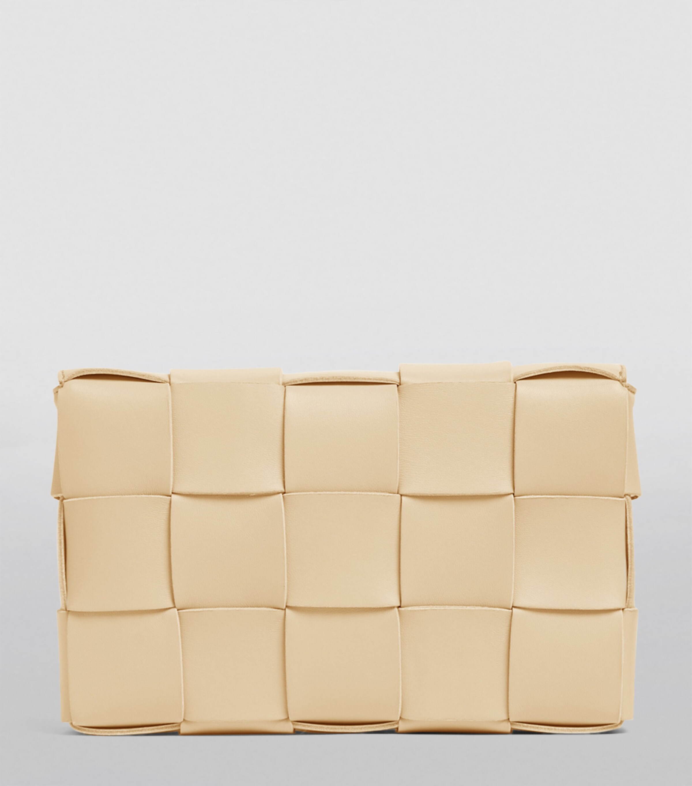 Bottega Veneta Leather Cassette Cross-Body Bag Porridge Gold Image 3