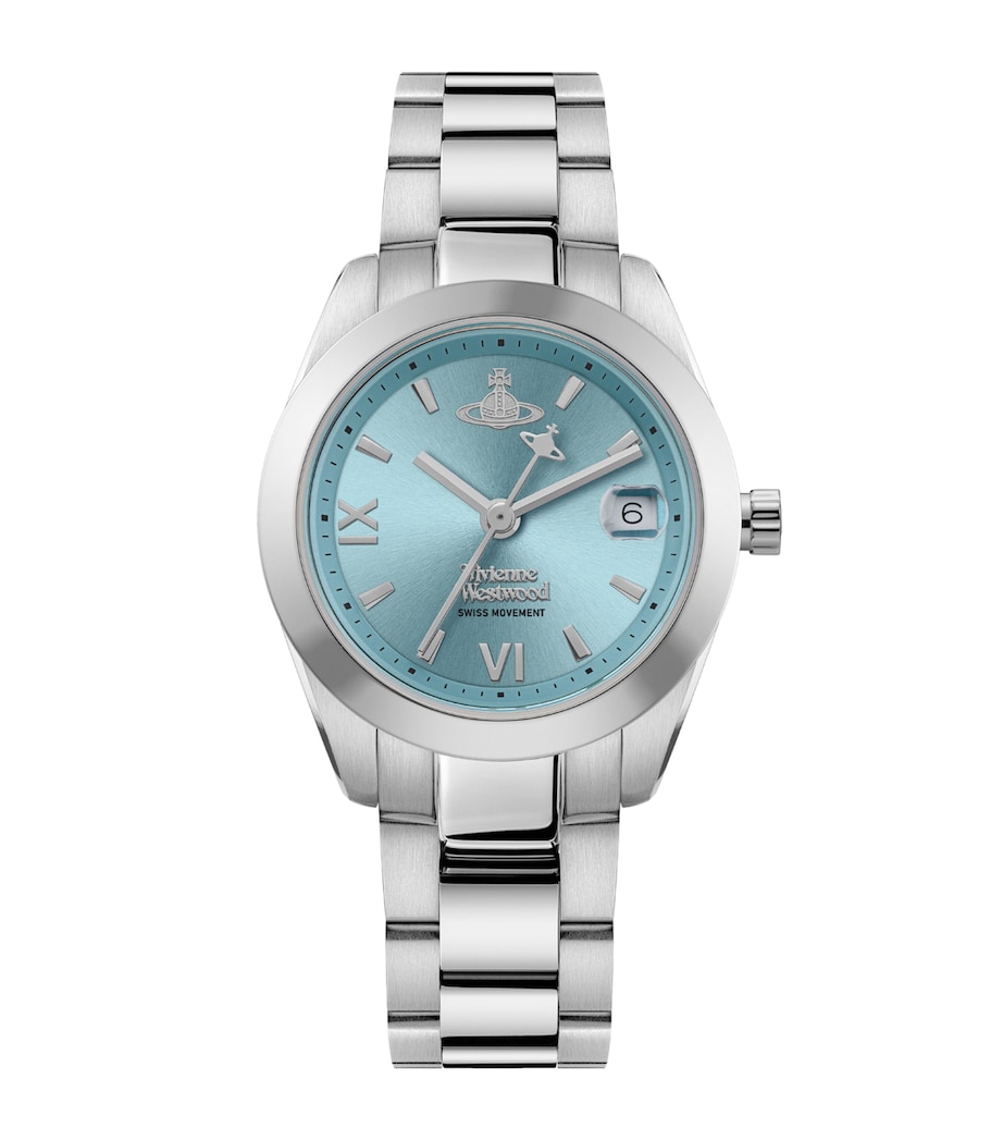 Vivienne Westwood Stainless Steel Fenchurch Watch 28mm Blu Gld Image 1