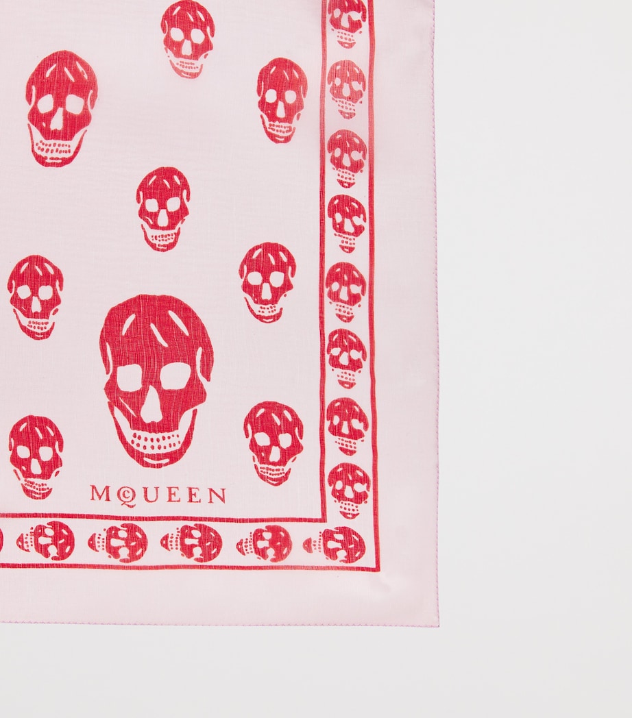 Silk Skull Print Scarf 6974 Image 2