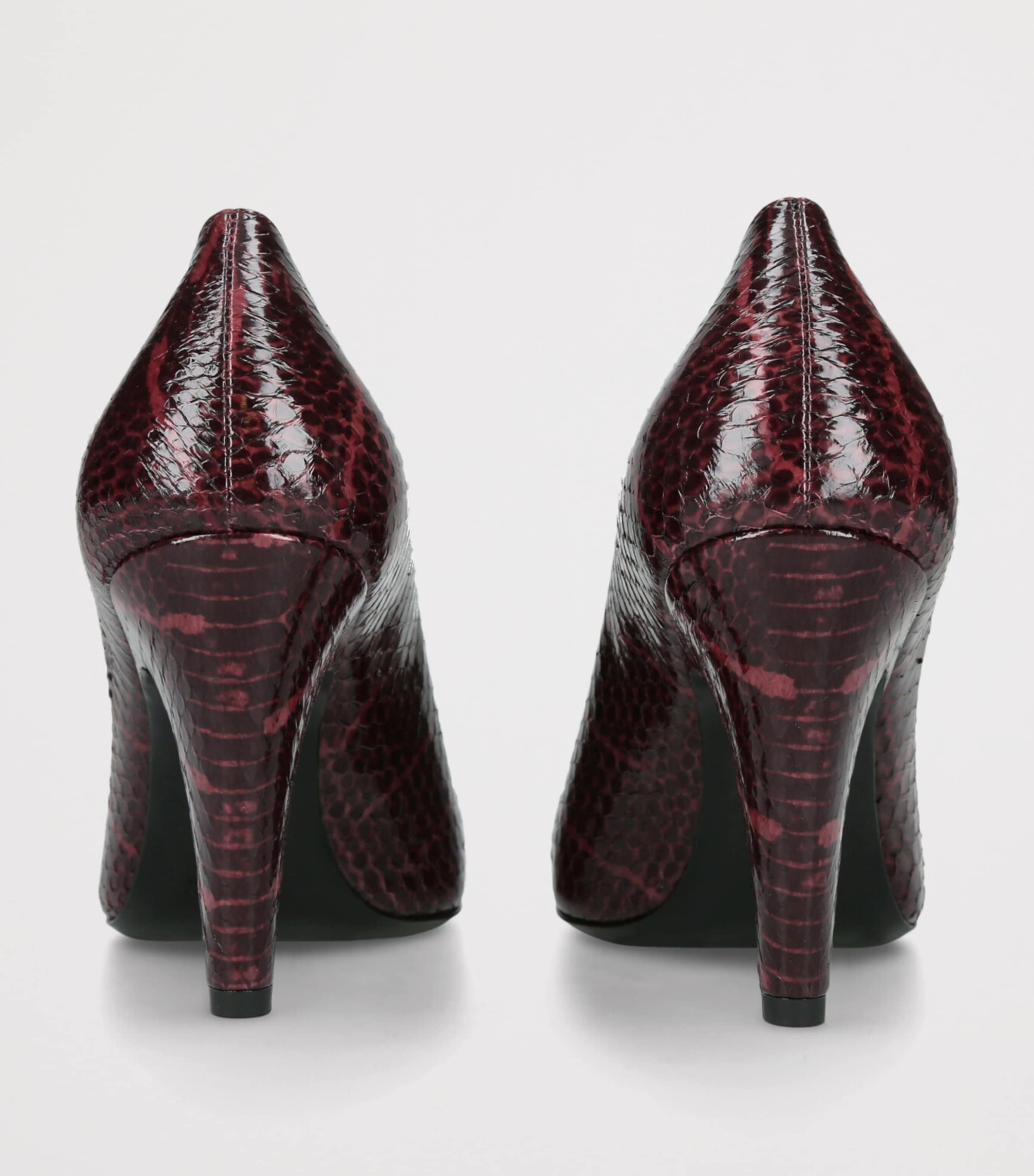 Alaïa Snakeskin Cone Pumps 90 Wine Image 2