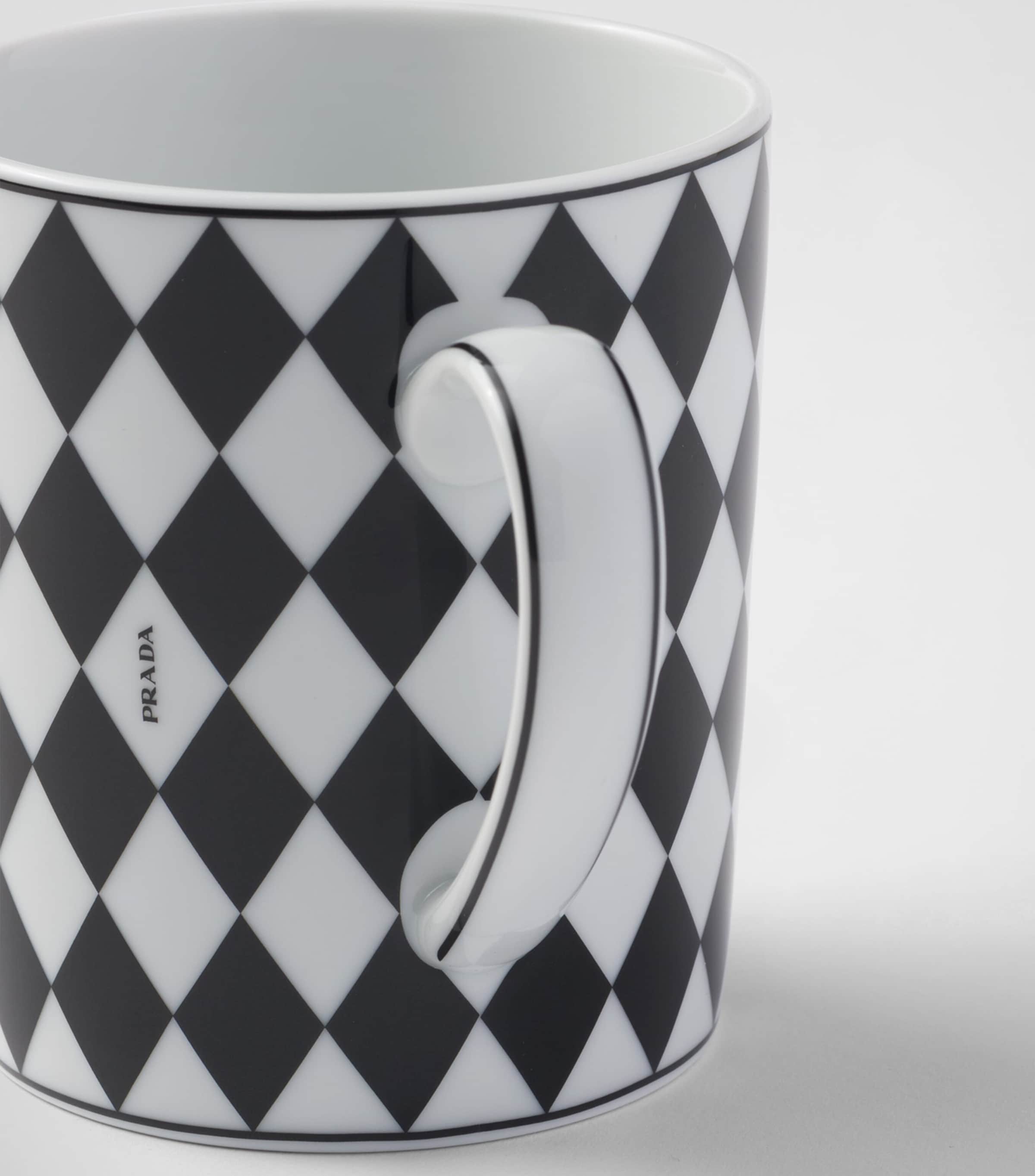 Porcelain Checkerboard Mug F0E5W Image 4