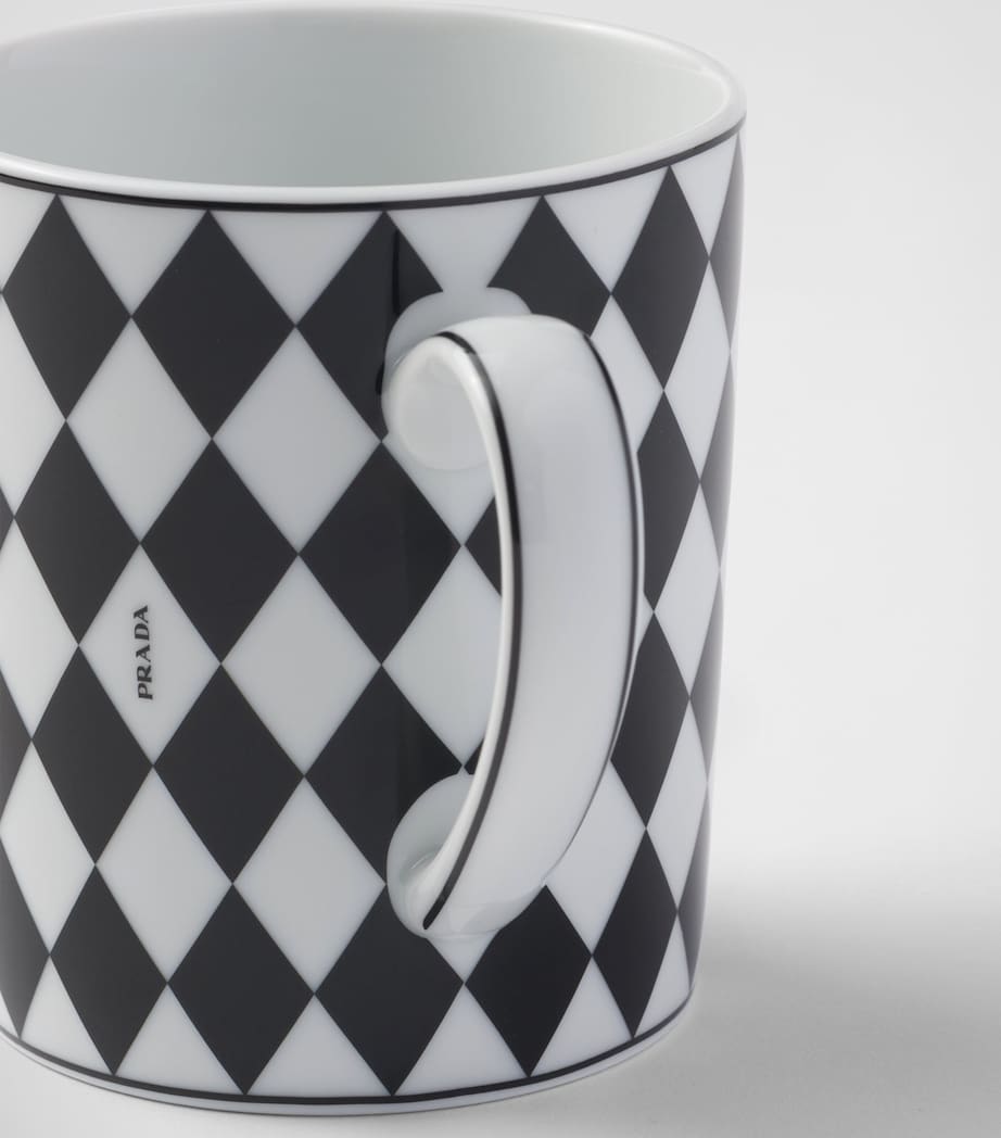 Porcelain Checkerboard Mug F0E5W Image 4