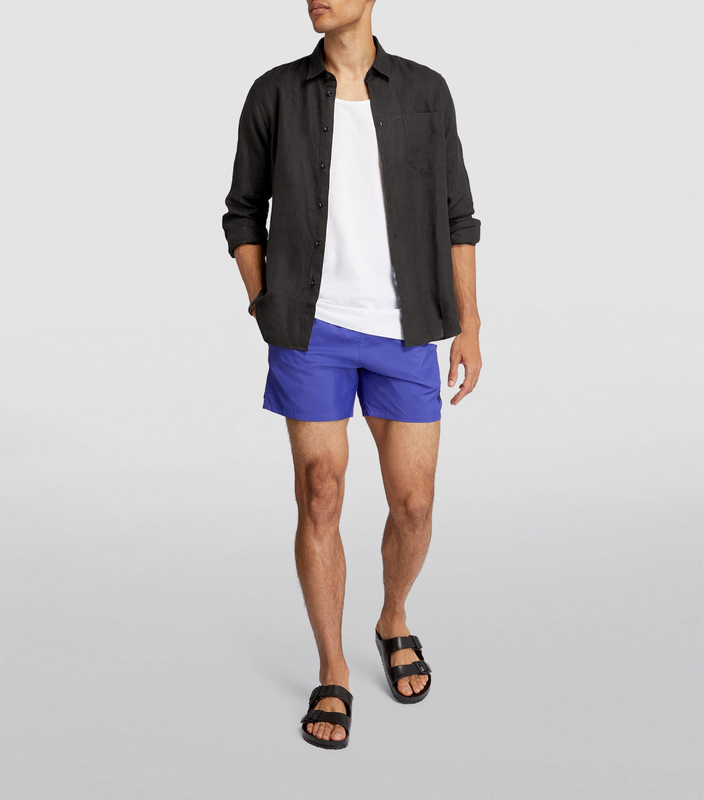 Linen Caroubis Shirt 990 NOIR Image 3