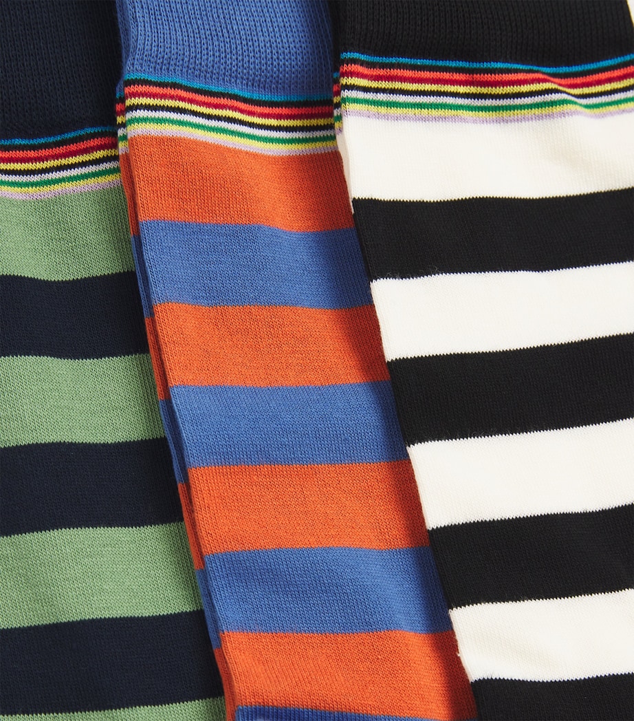 Cotton-Blend Stripe Ilford Socks (Pack of 3) MULTICOLOUR Image 3