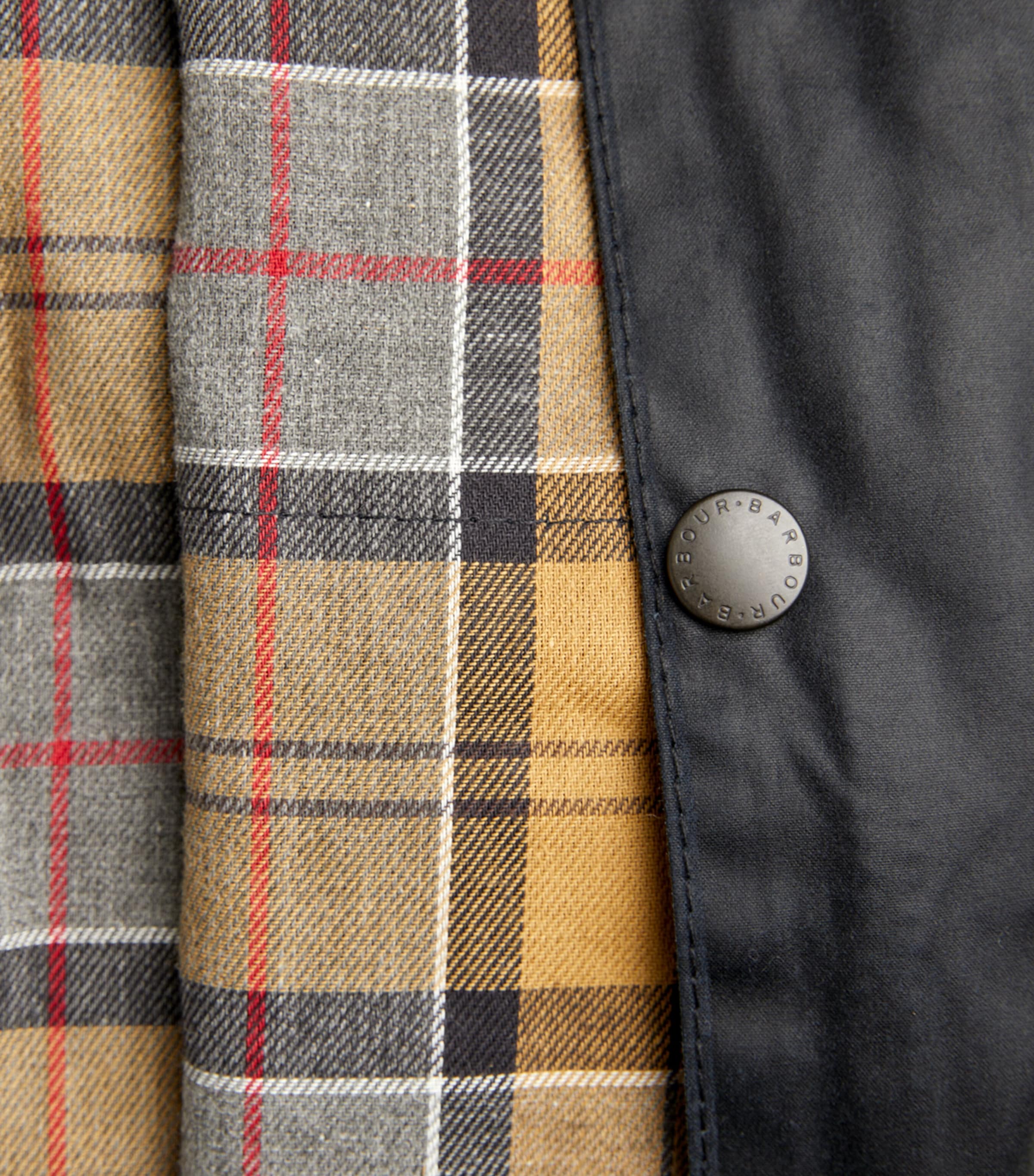 Waxed Beaufort Jacket NAVY Image 9