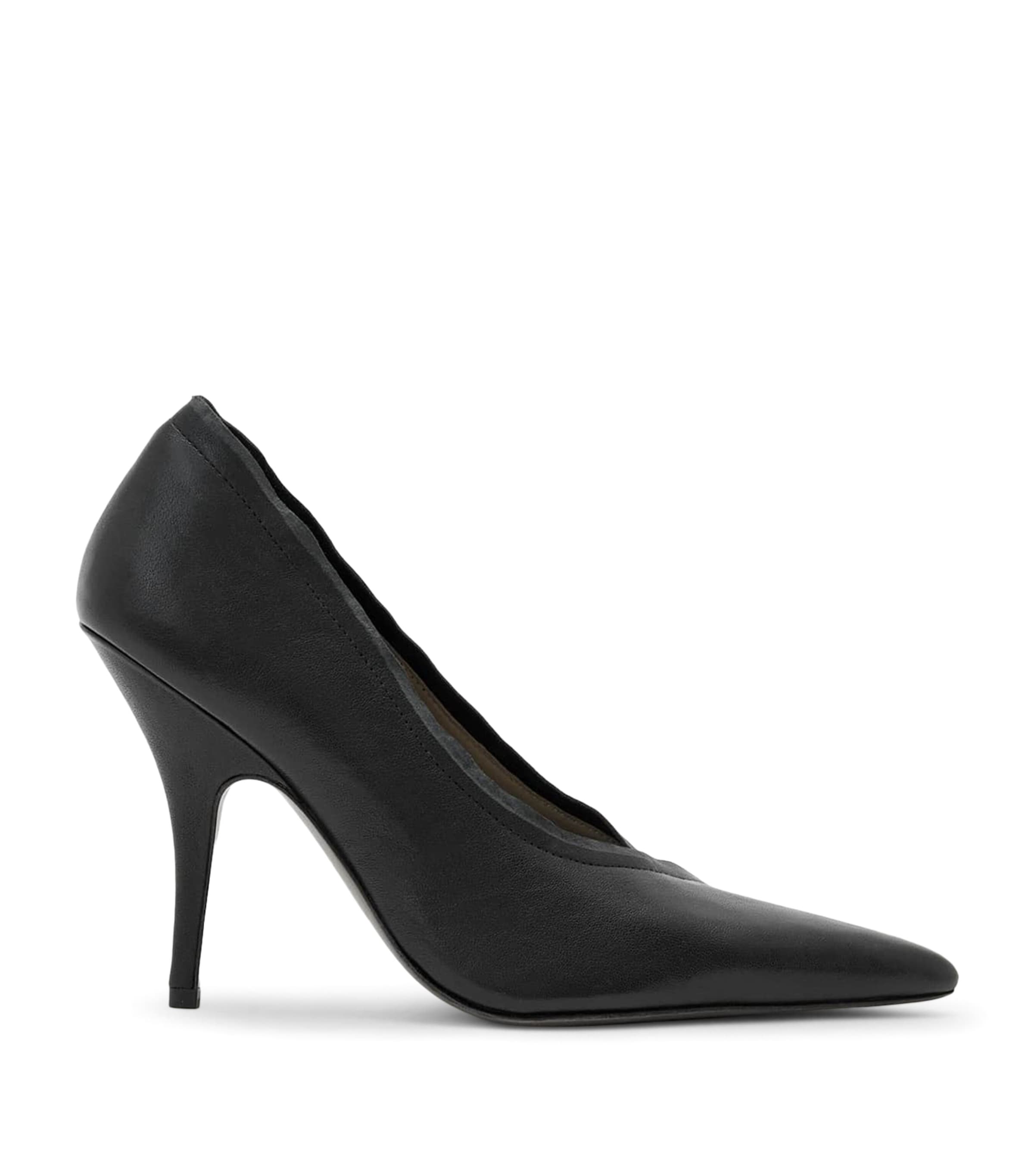 AllSaints Leather Vera Pumps 100 Black Image 1
