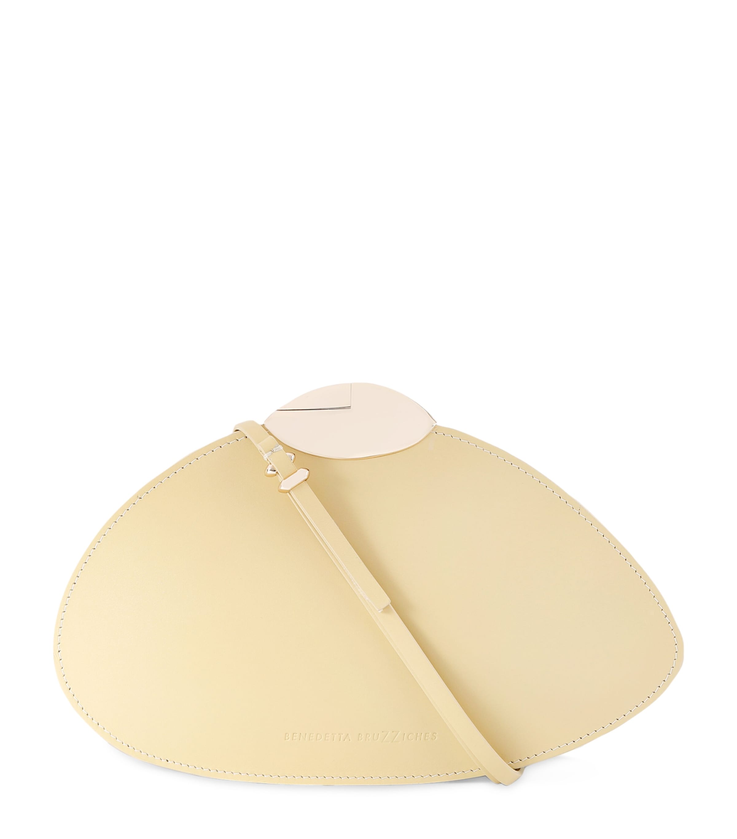 Benedetta Bruzziches Nubuck Leather Belle De Jour Shoulder Bag In Ivory