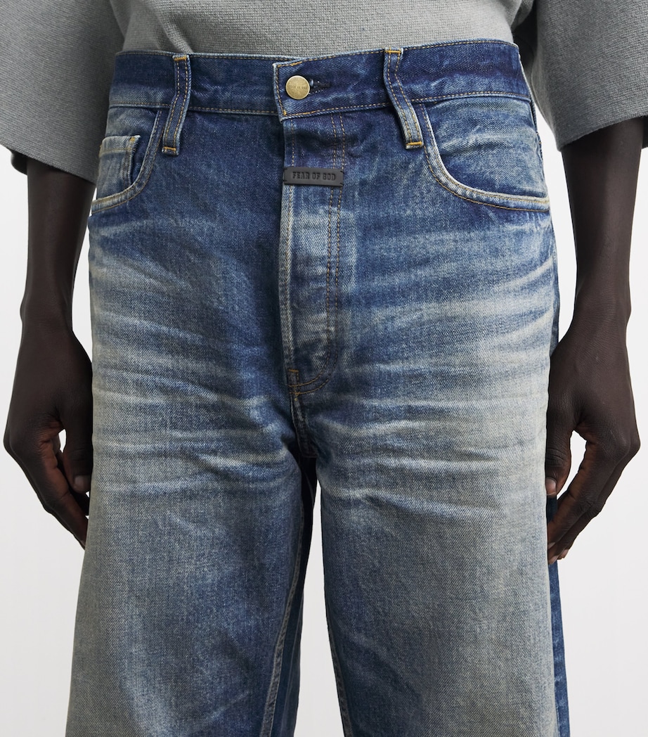 Light Wash Straight Jeans MID INDIGO Image 6