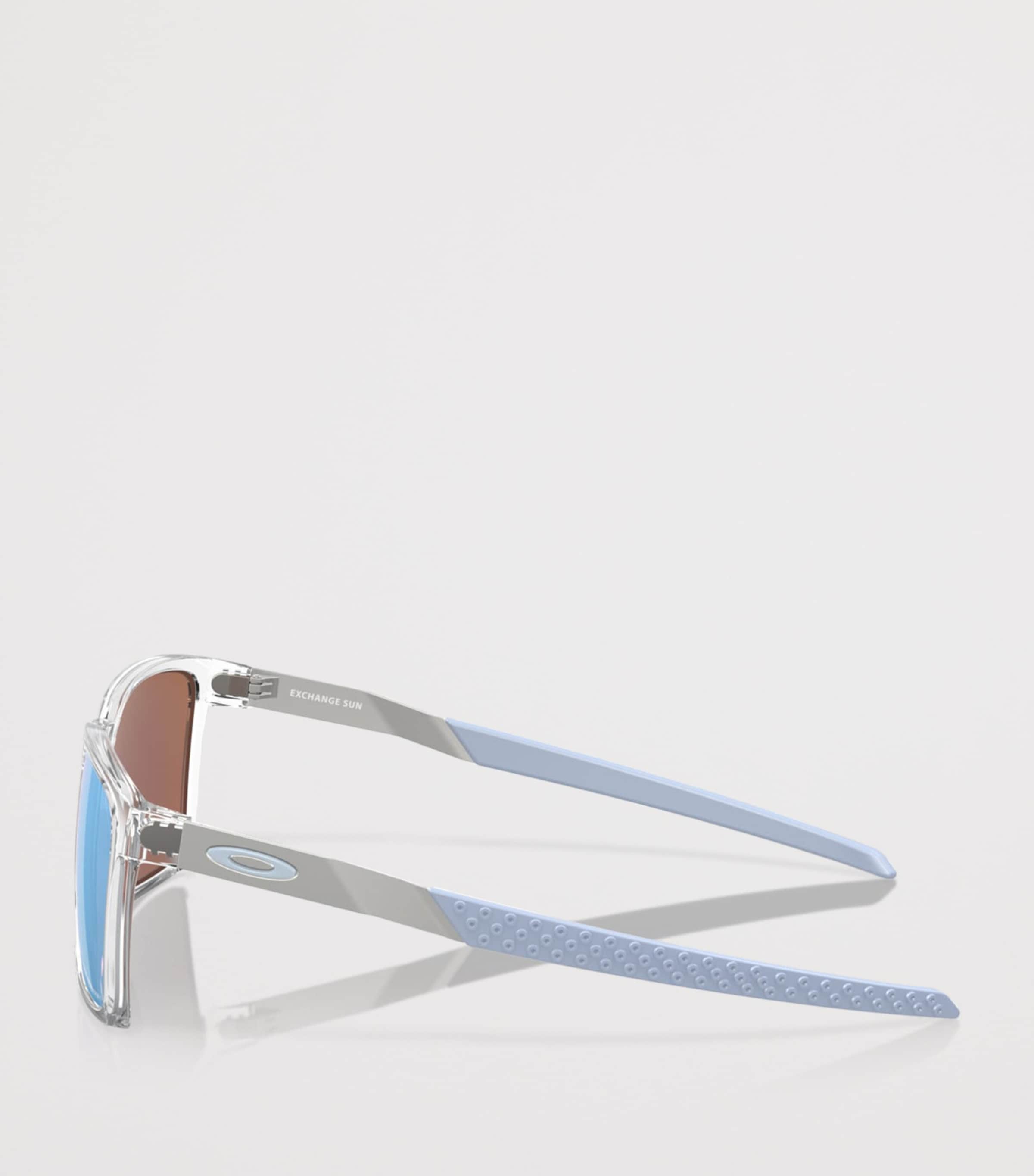 Oakley Exchange Sun Rectangle Sunglasses Clear Image 3