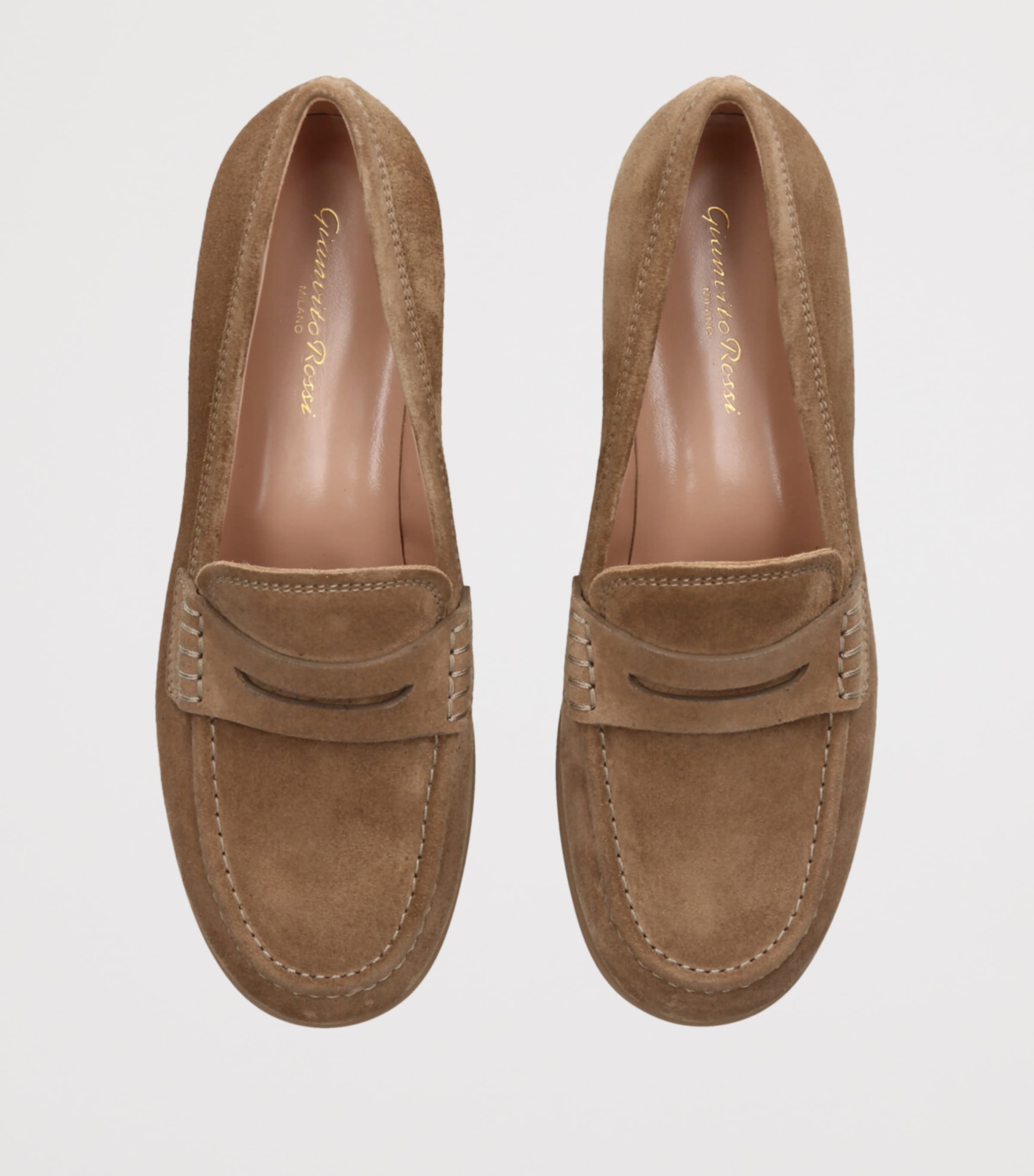 Suede Georgie Loafers CAMEL Image 4