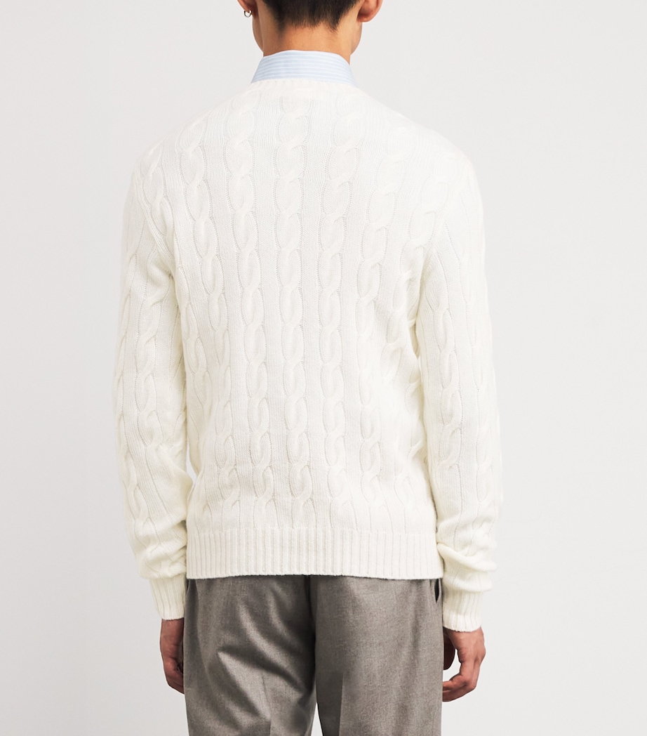Cashmere Cable-Knit Sweater CLASSIC CREAM Image 4