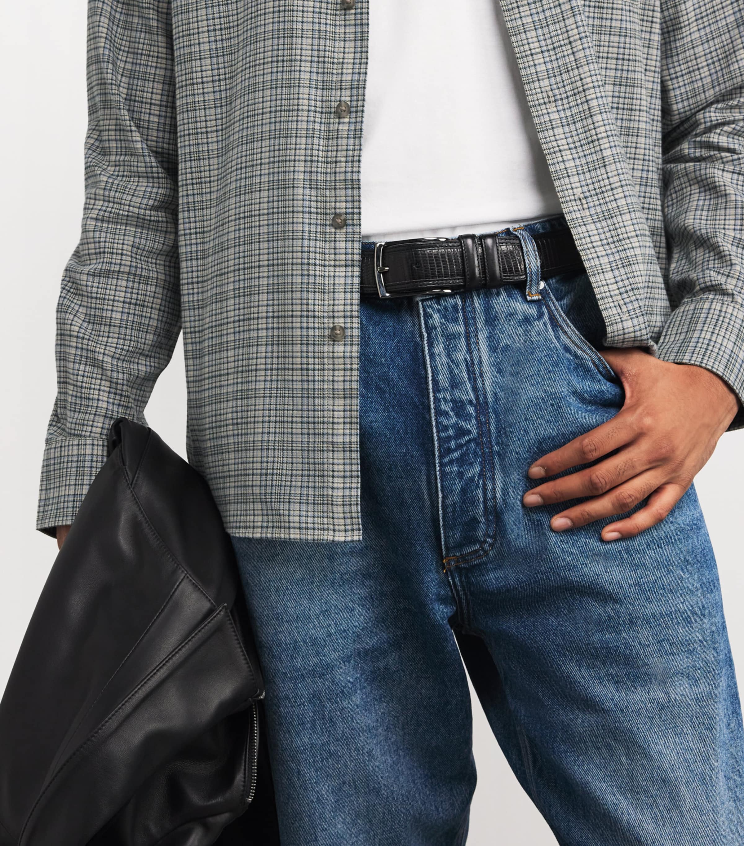 Vince Mens Cotton Check Shirt Psc Combo Image 6