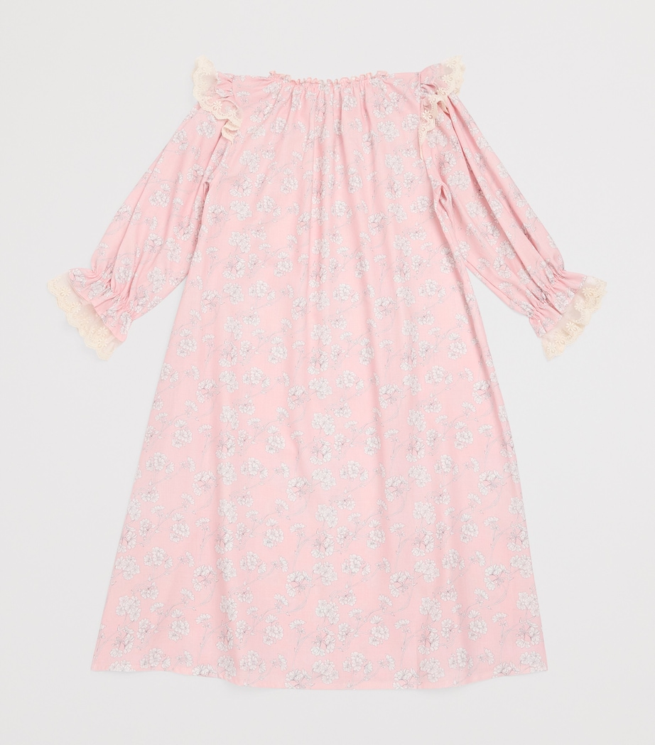 Cotton Floral Juliette Nightdress (2-12 Years) PINK Image 2