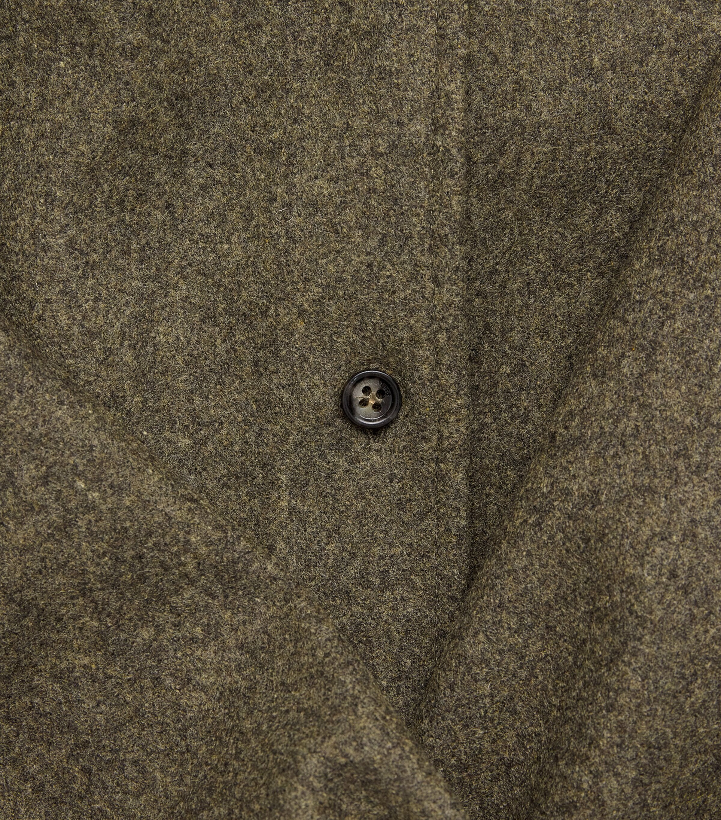 Wool Collared Cardigan MOSS GREEN Image 5