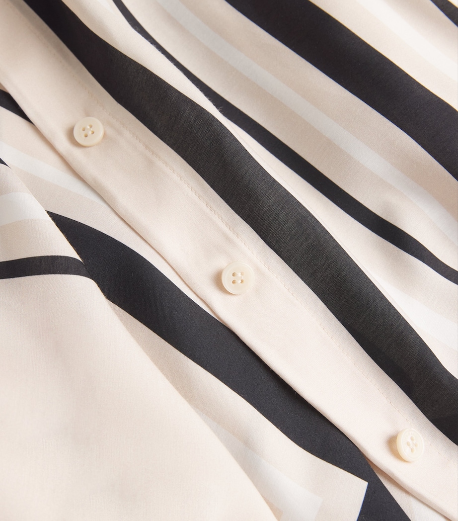 Stripe Bowman Oversized Shirt SAND STRIPE Image 5