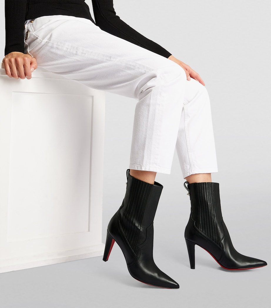 Santigag Leather Ankle Boots 85 BK01 Image 4