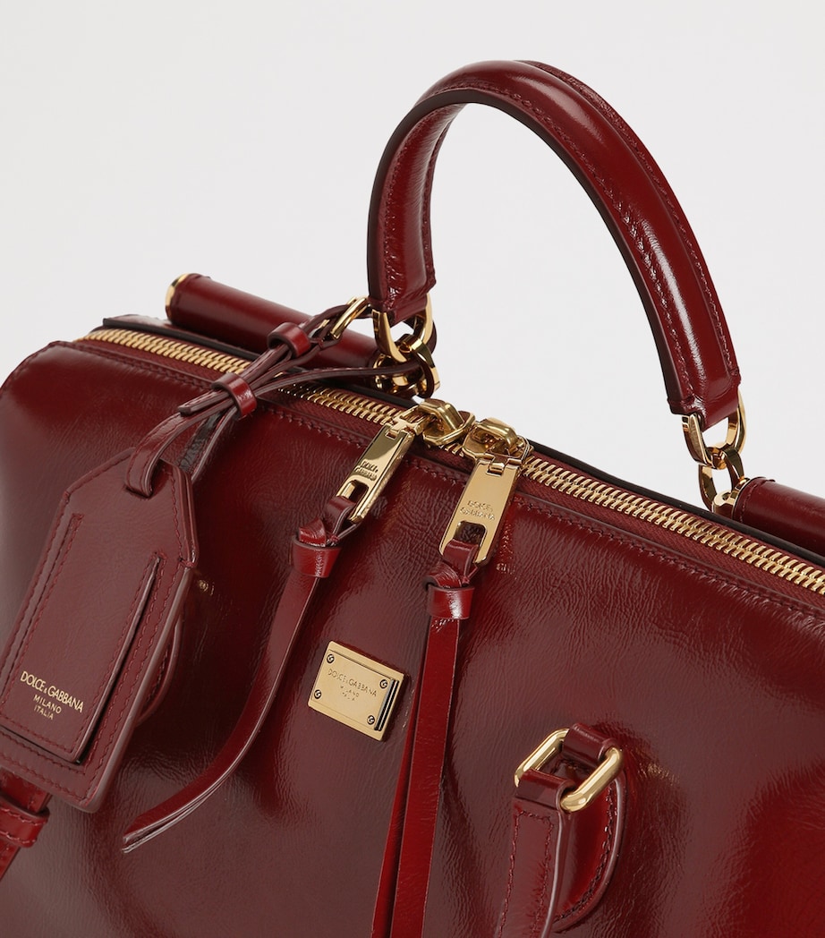 Dolce&Gabbana Medium Calfskin Vittoria Top-Handle Bag Tono Ross Image 6