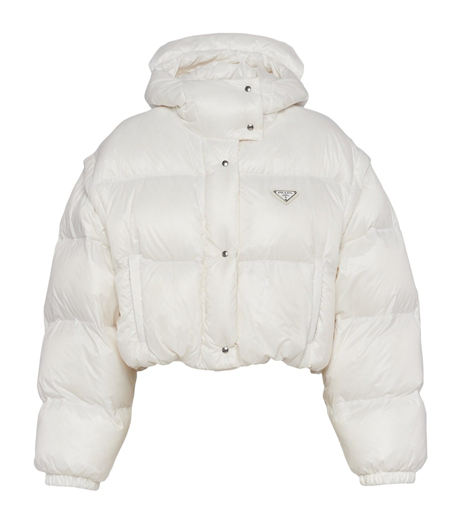 Crop Re-Nylon Puffer Jacket F0009 Image 1