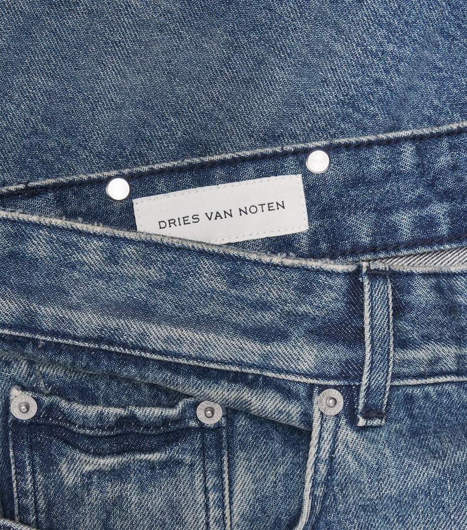 DRIES VAN NOTEN Mens Straight Jeans Image 6