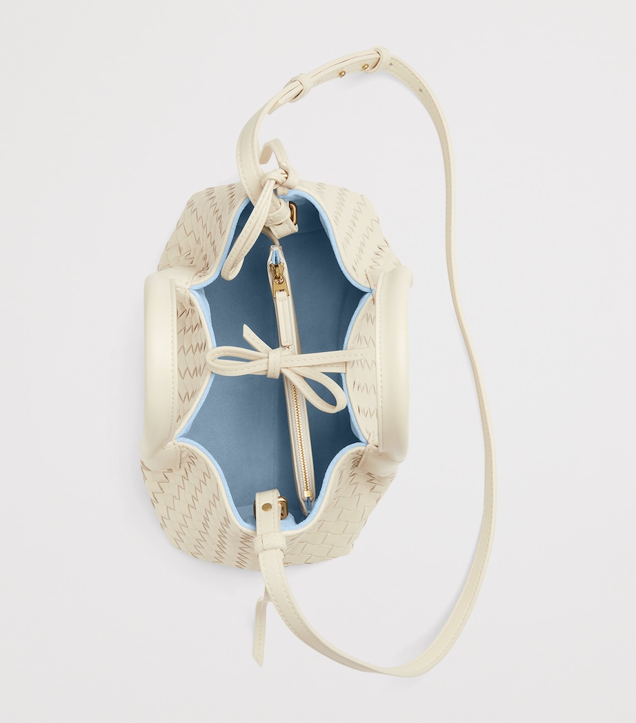 Small Leather Intrecciato Pinacoteca Tote Bag 9127 Image 3