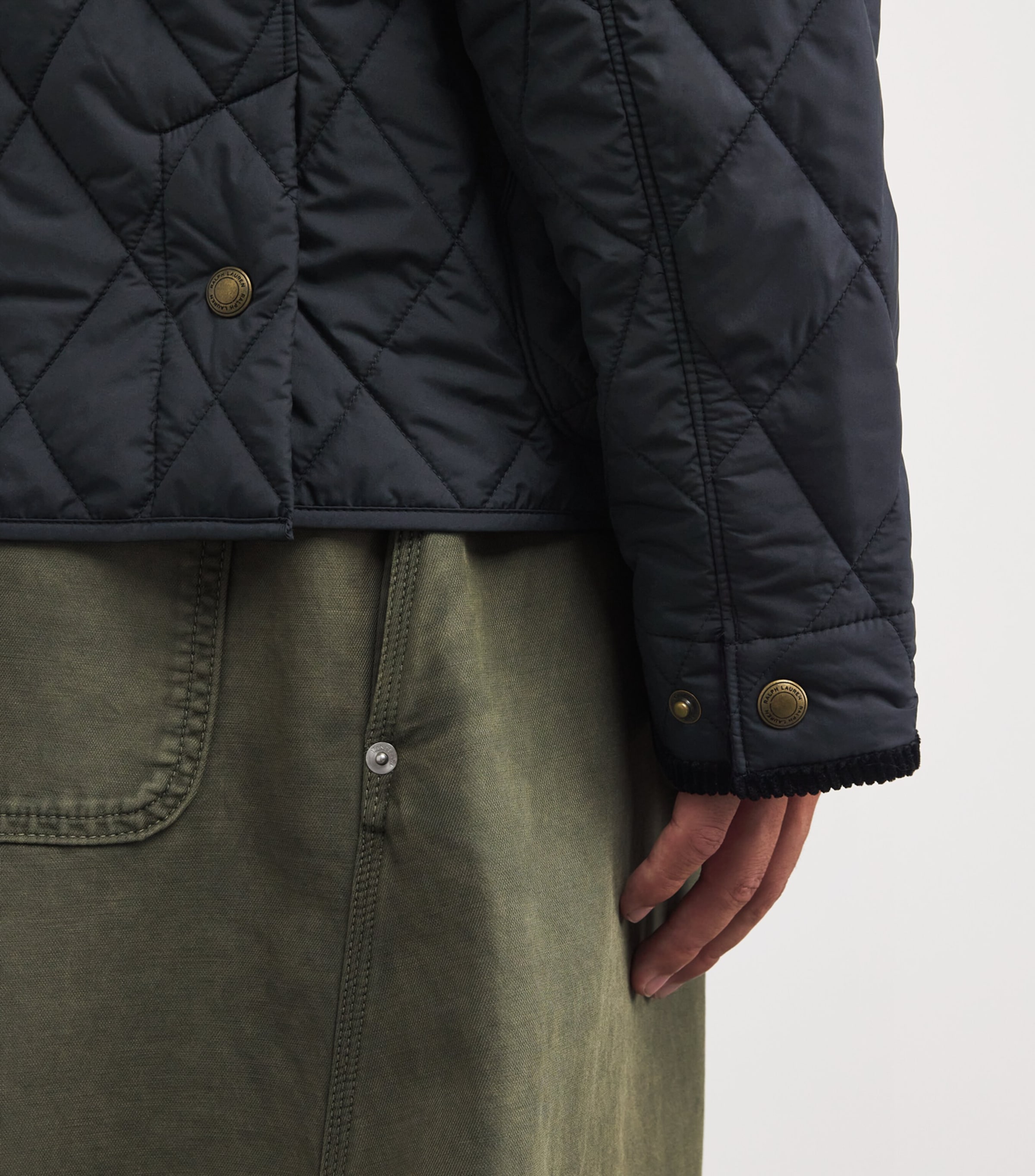 Polo Ralph Lauren Mens Water-Repellent Quilted Beaton Jacket Black Image 6