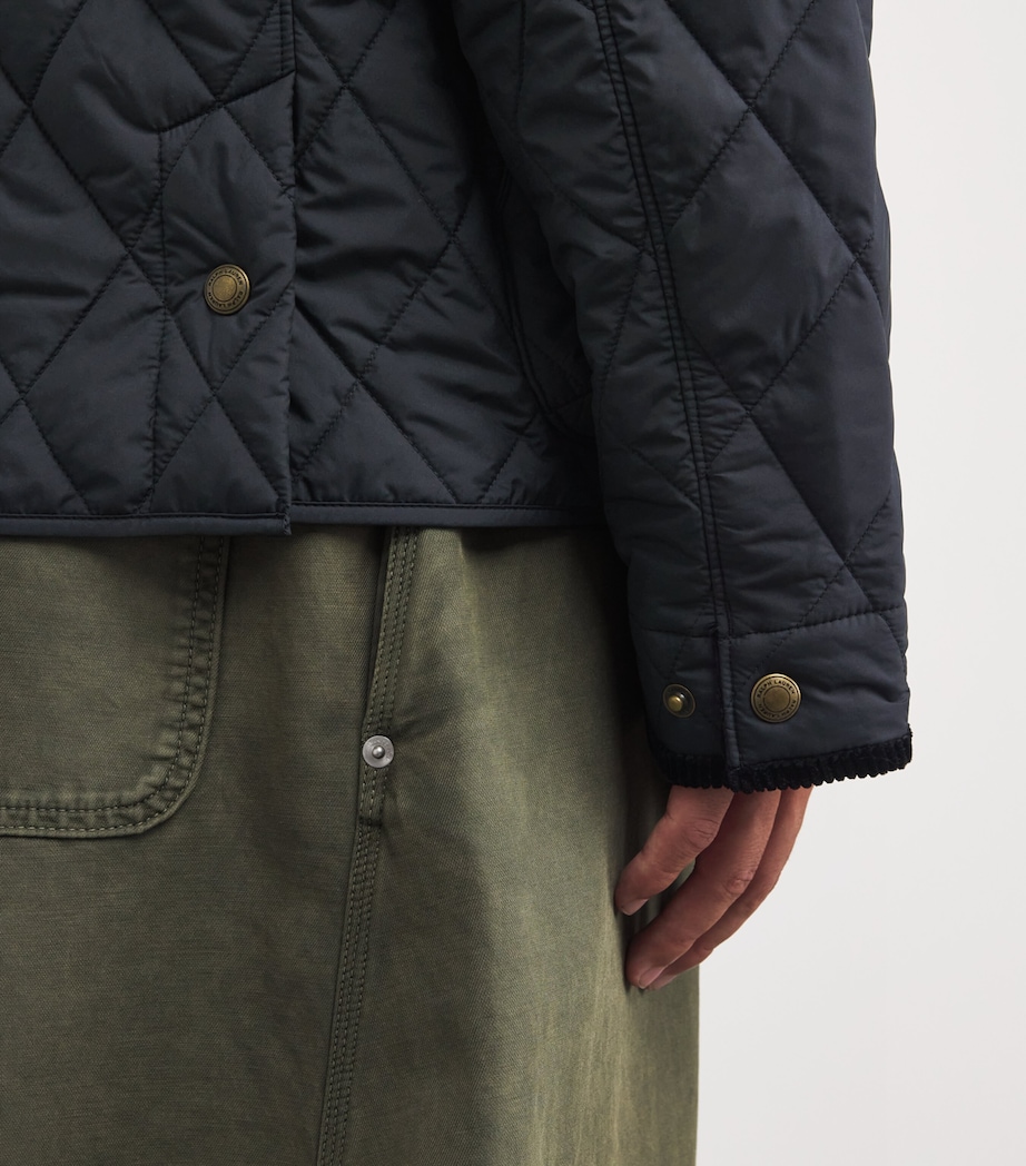 Water-Repellent Quilted Beaton Jacket BLACK Image 6