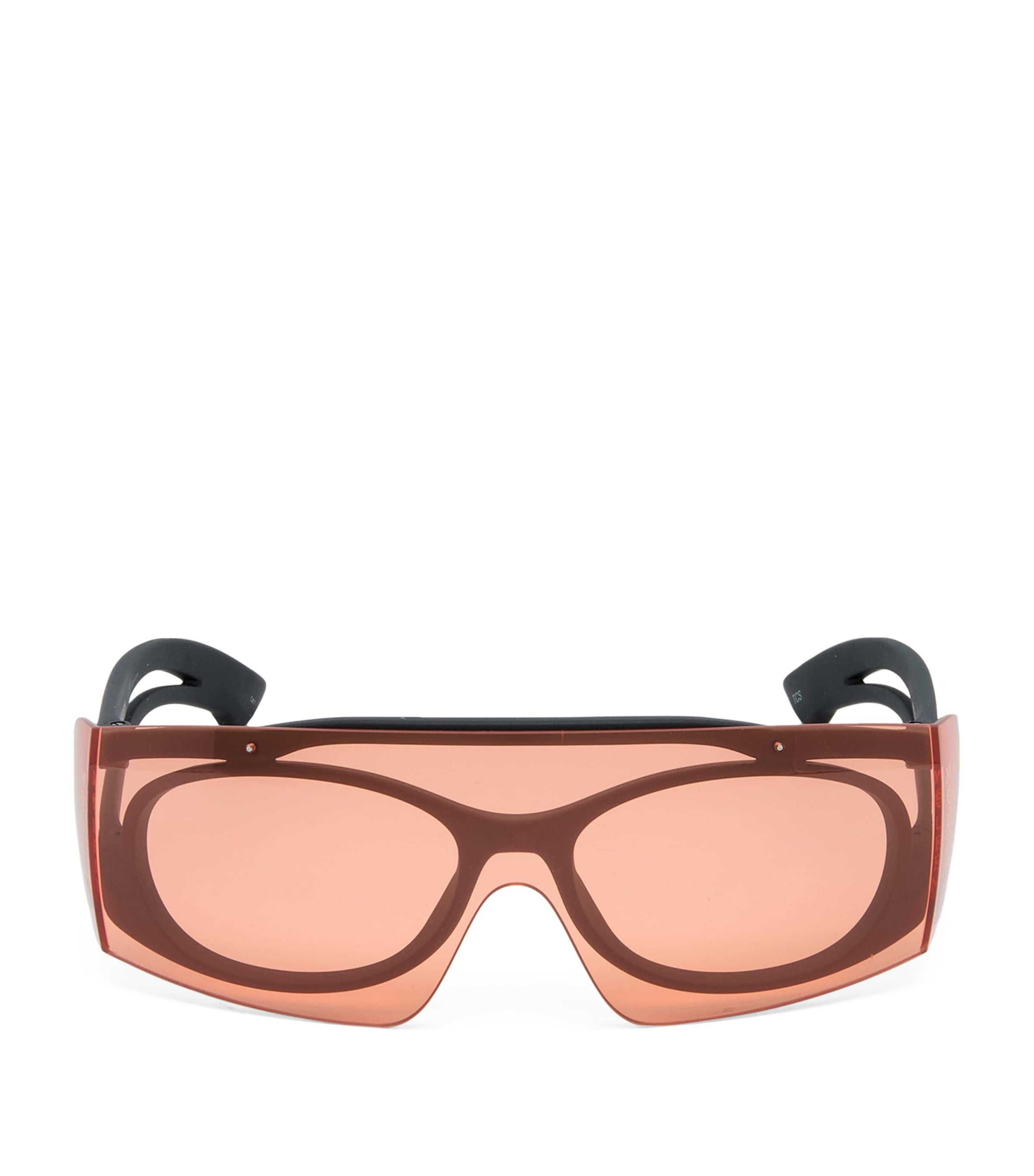 Alexander Mcqueen Two-tone Sunglasses In Black