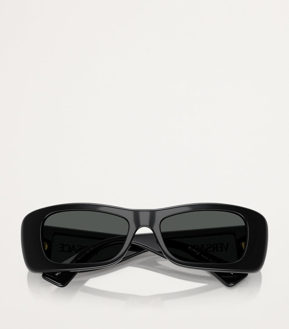 Versace Acetate Rectangular Sunglasses Image 5