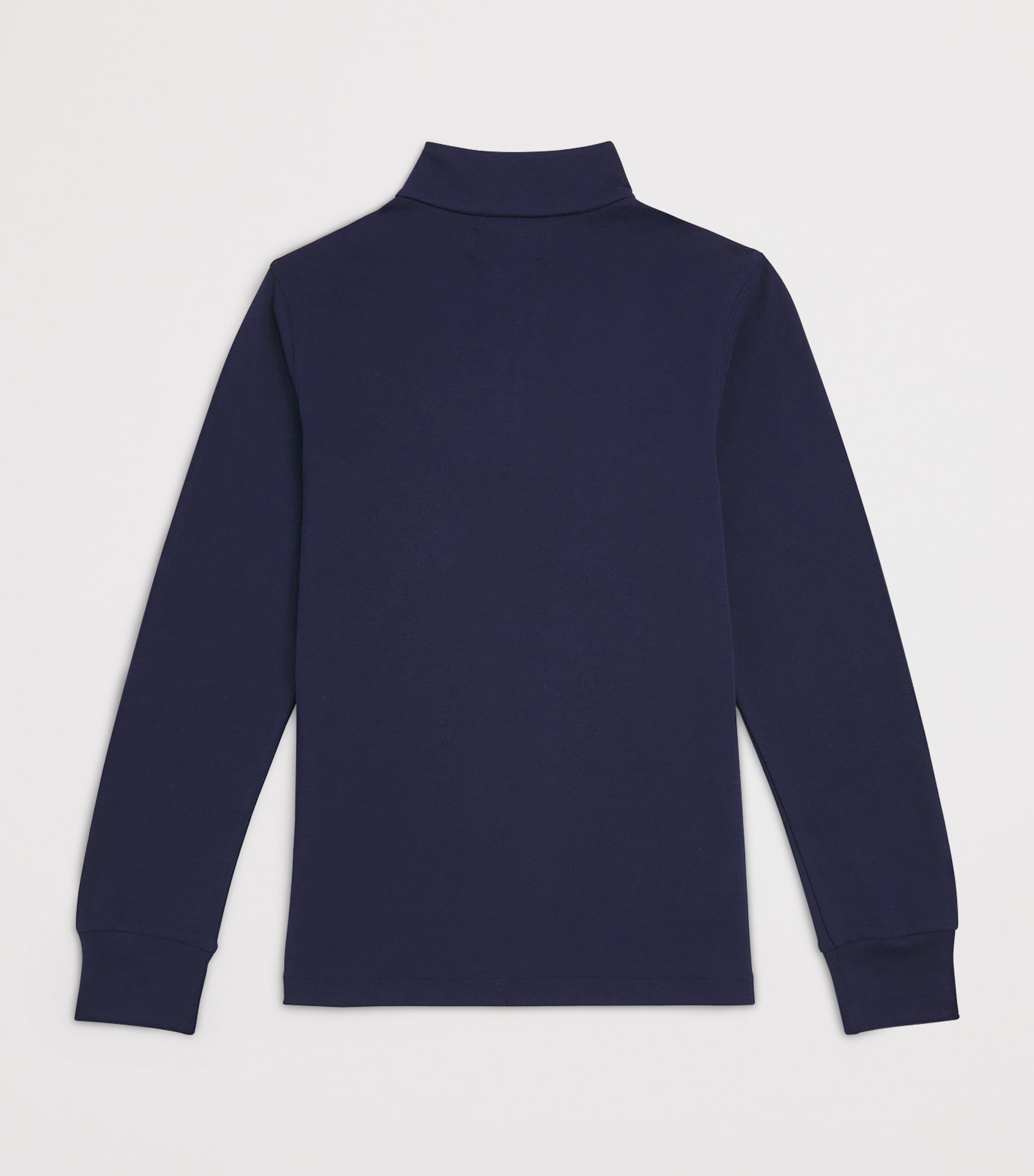 Cotton Quarter-Zip Sweatshirt (6-14 Years) REFINED NAVY Image 2