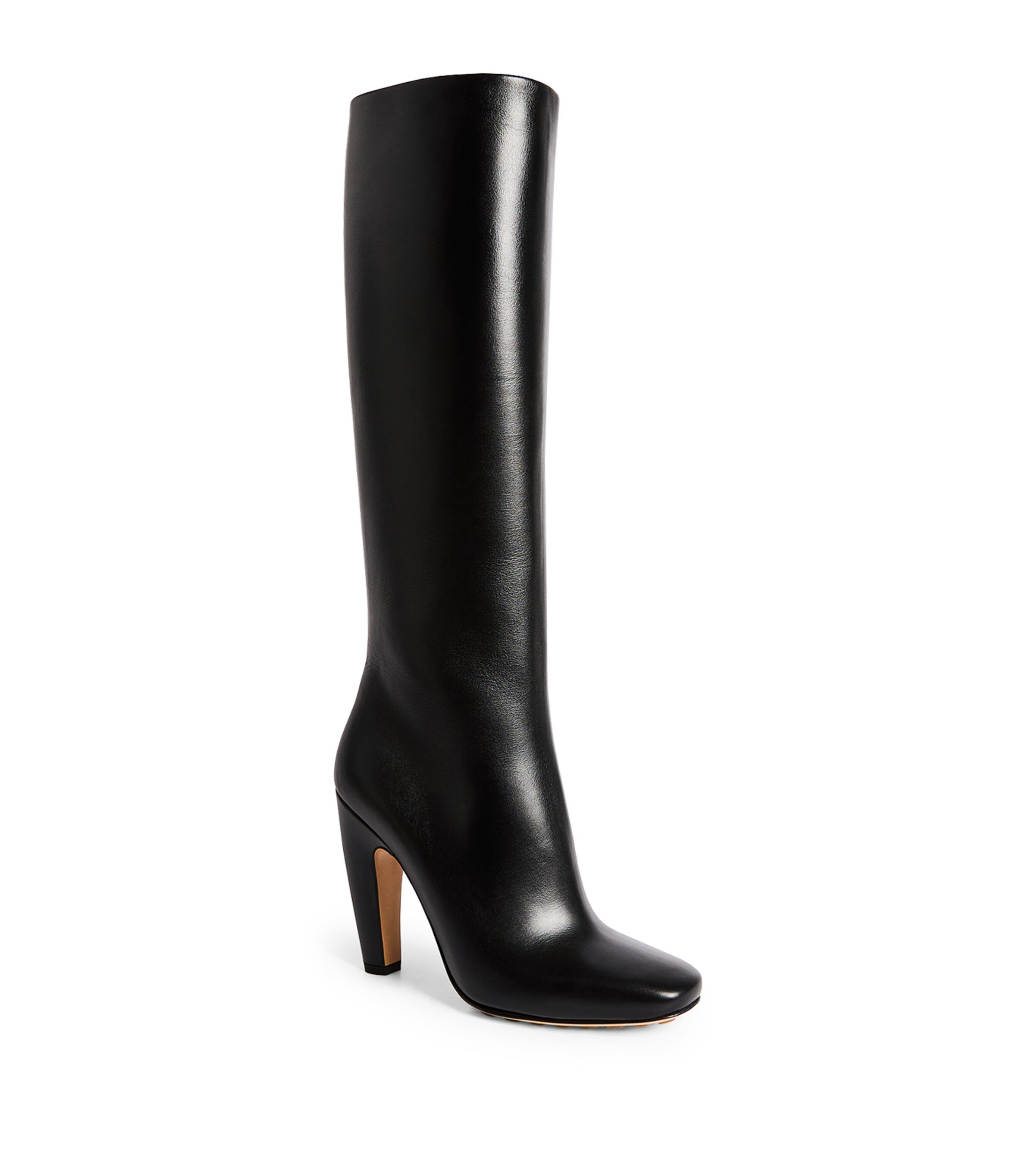 Bottega Veneta Leather Canalazzo Knee-High Boots 100 Nero/nero Image 4