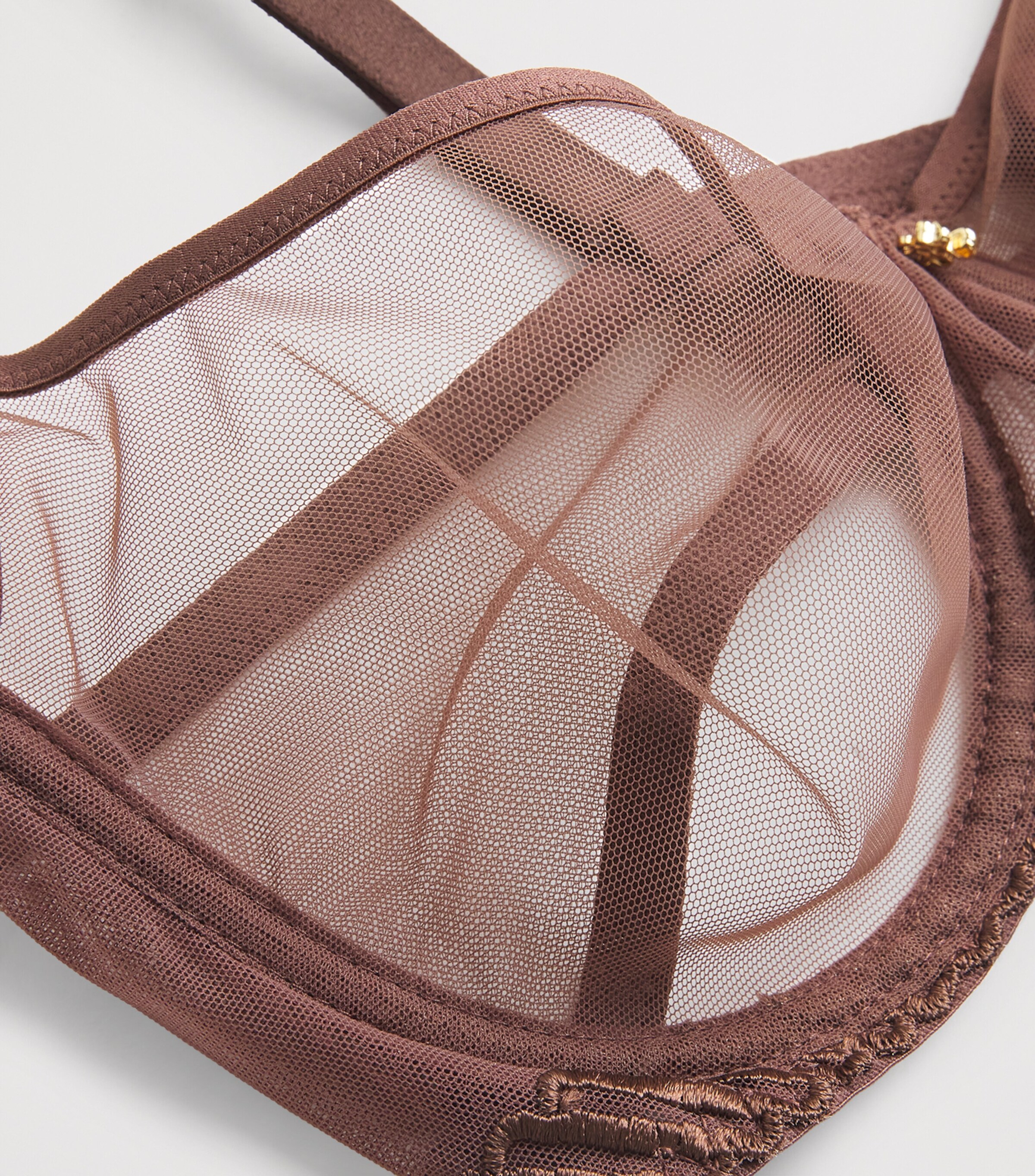 Sheer Emotion Underwired Half-Cup Bra SEPIA Image 4