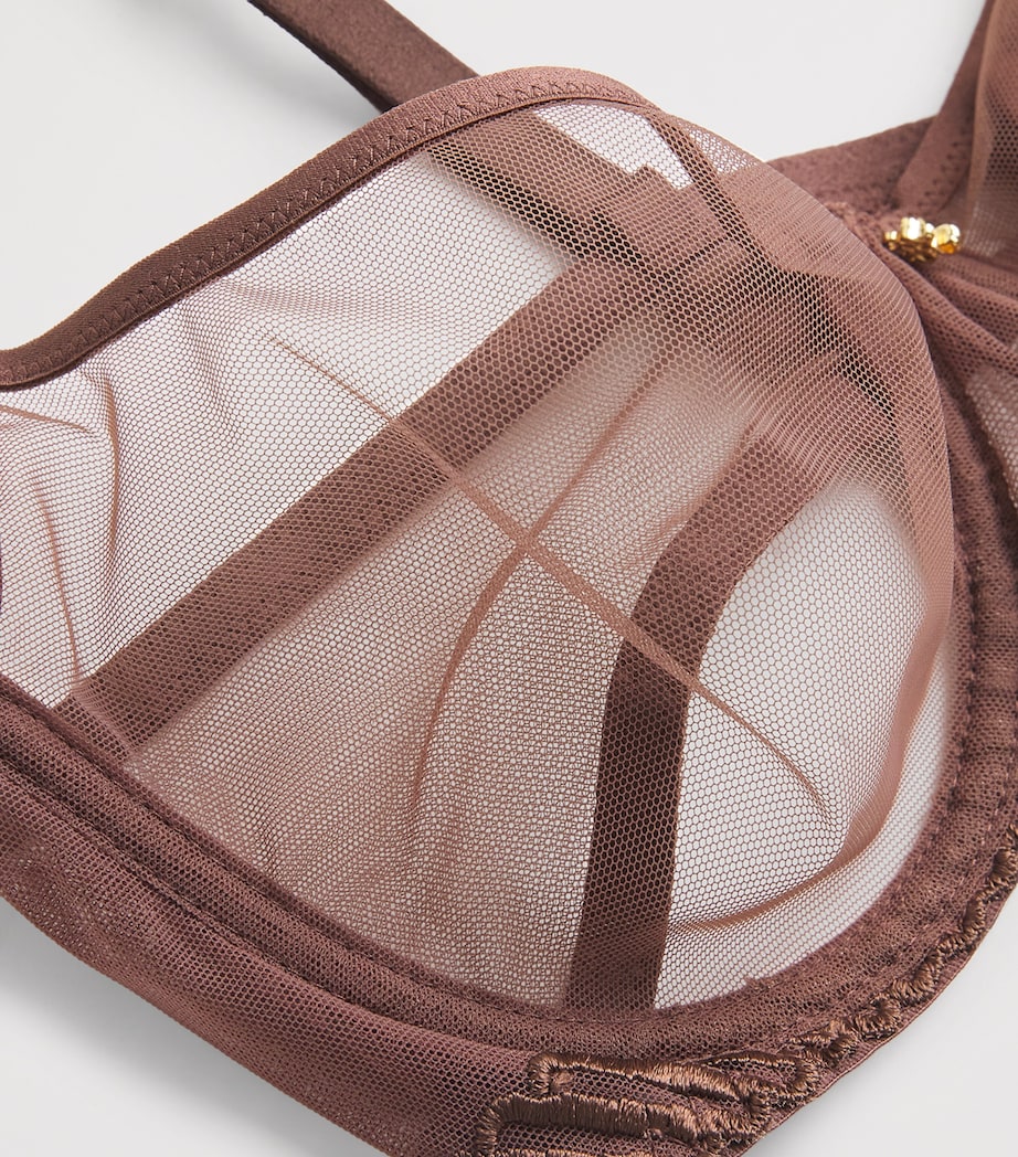 Sheer Emotion Underwired Half-Cup Bra SEPIA Image 4