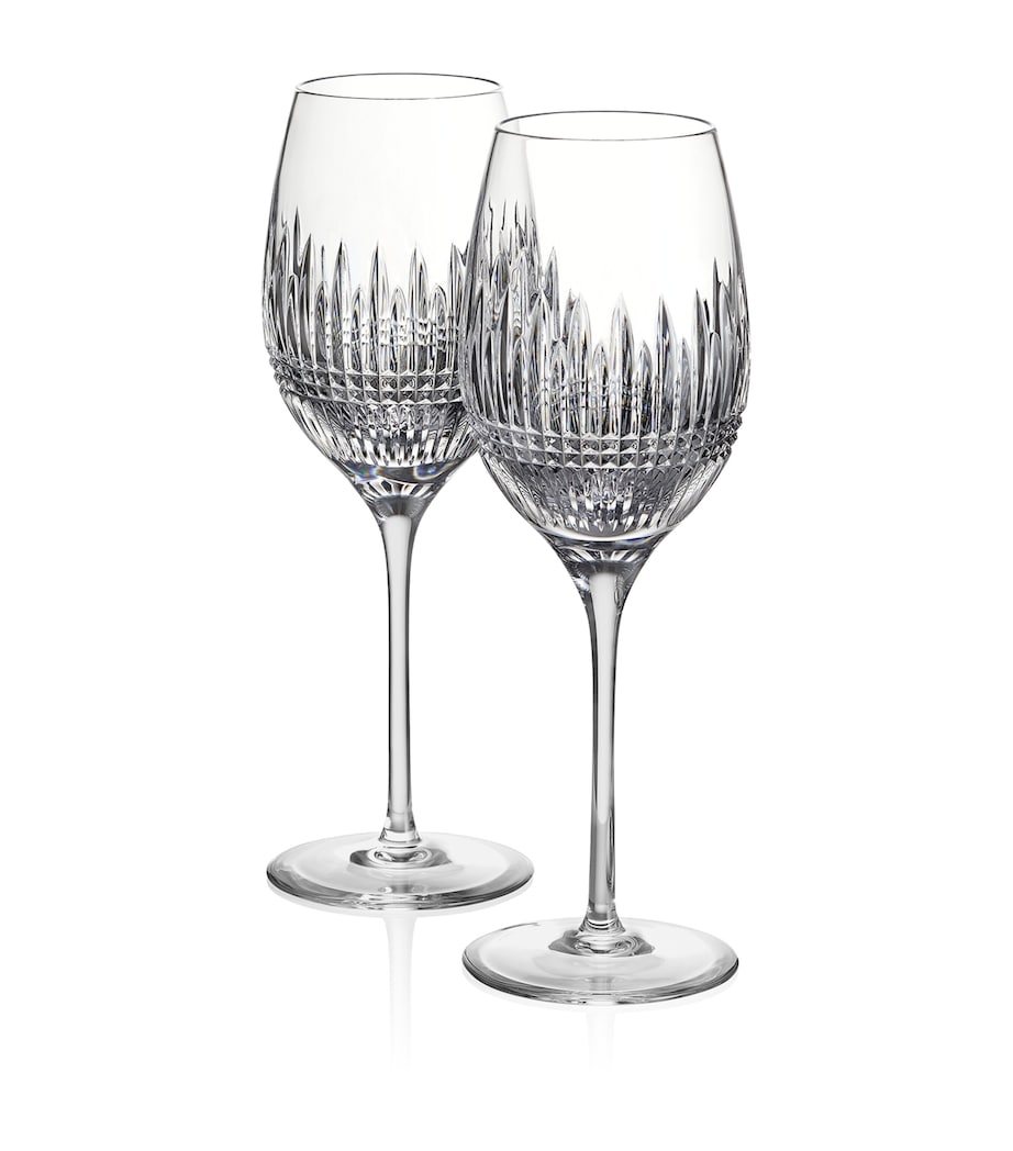 Set of 2 Lismore Diamond Essence Wine Glasses (475ml) CLEAR Image 3