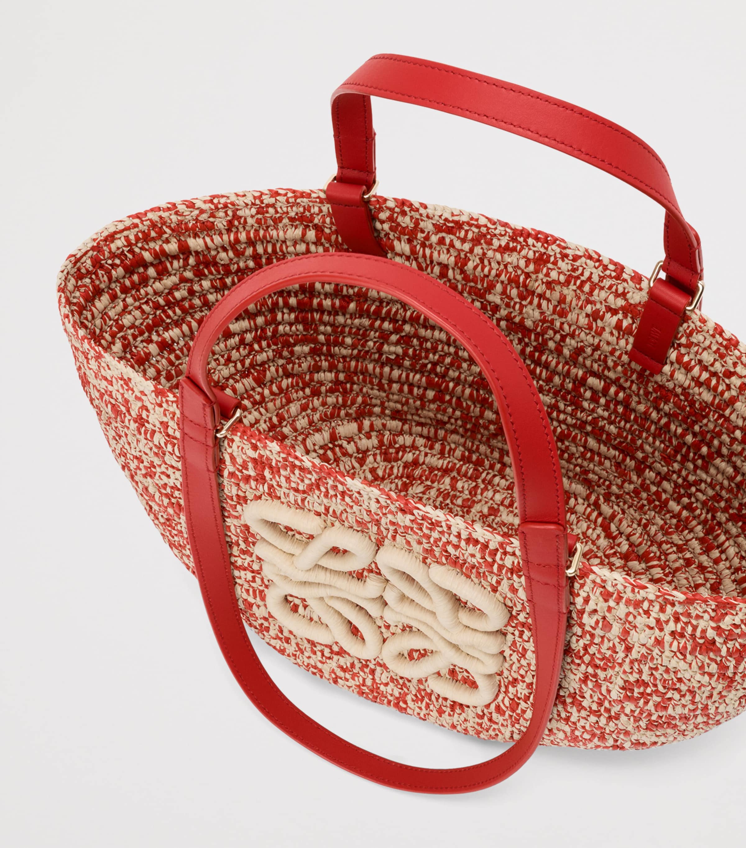 LOEWE x Paula’s Ibiza Medium Eclipse Basket Bag Red Image 6