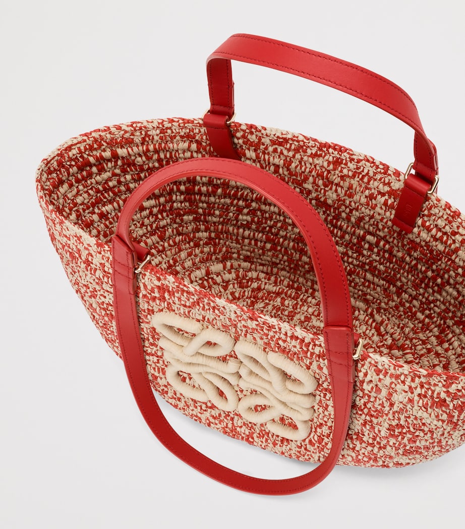 LOEWE x Paula’s Ibiza Medium Eclipse Basket Bag Red Image 6