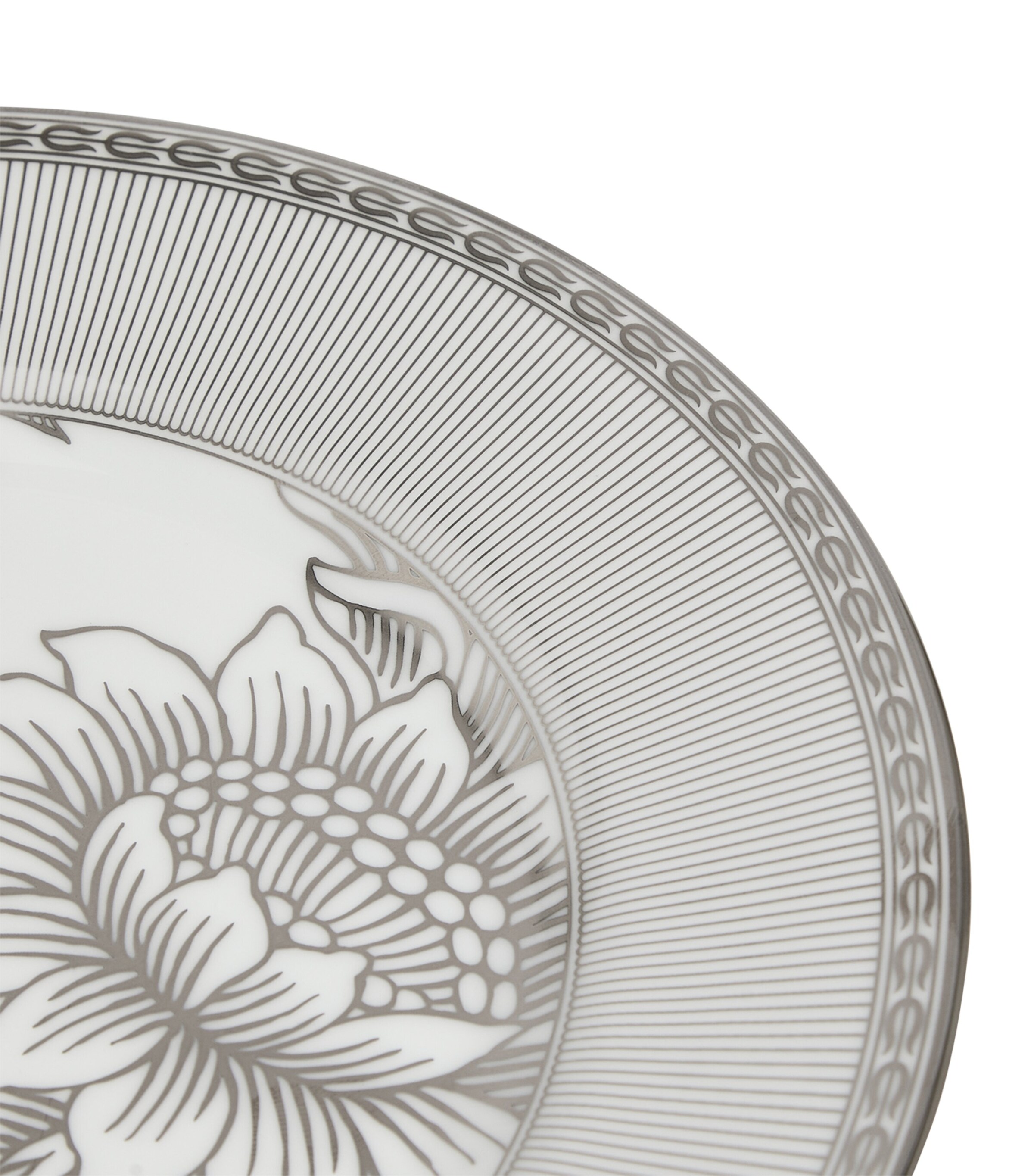 Bone China Silver Tonquin Plate (20cm) SILVER Image 4