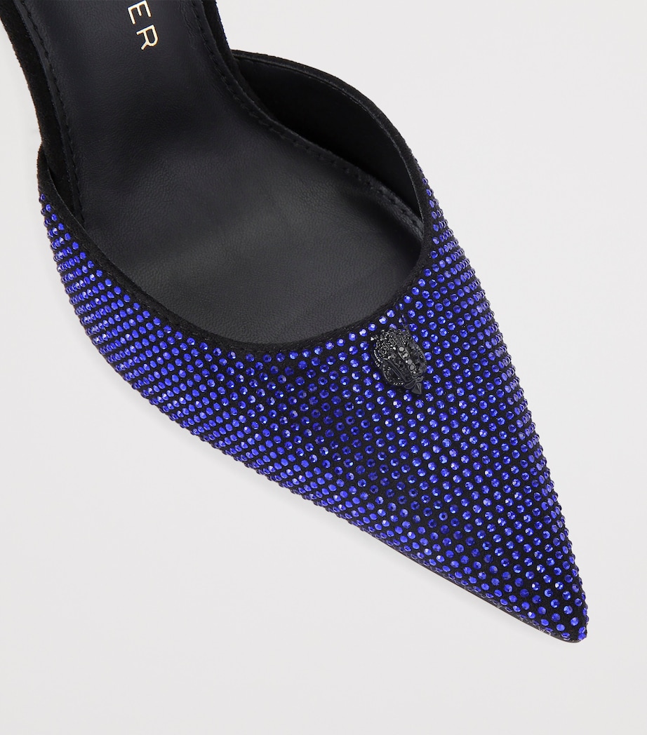 Embellished Ankle Strap Heels 105 BLUE/DARK Image 3