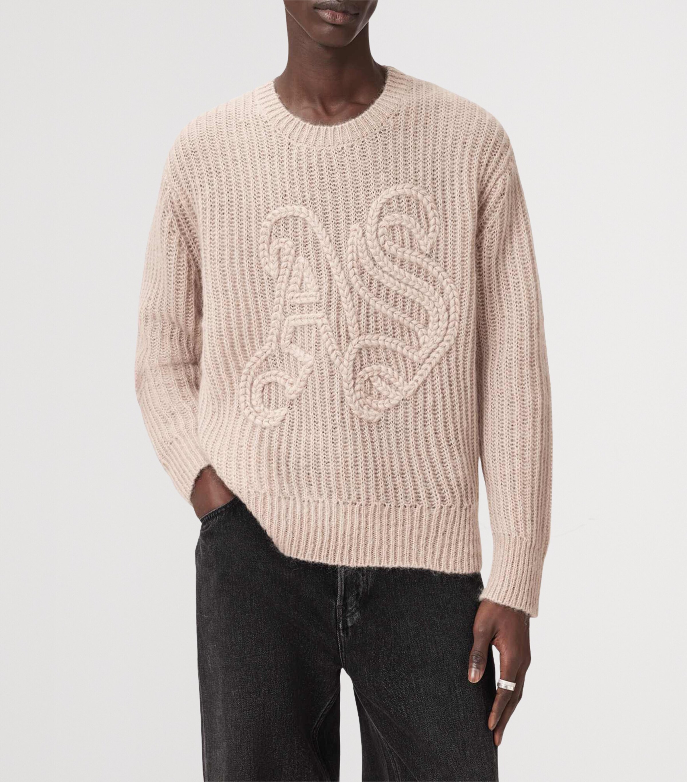 Embroidered Chainy Sweater DUSK BROWN Image 4