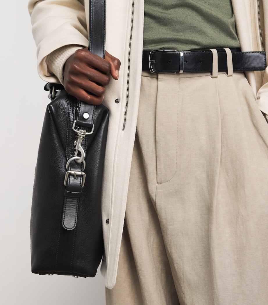 Officine Creative Leather Jules Briefcase Nero Image 4