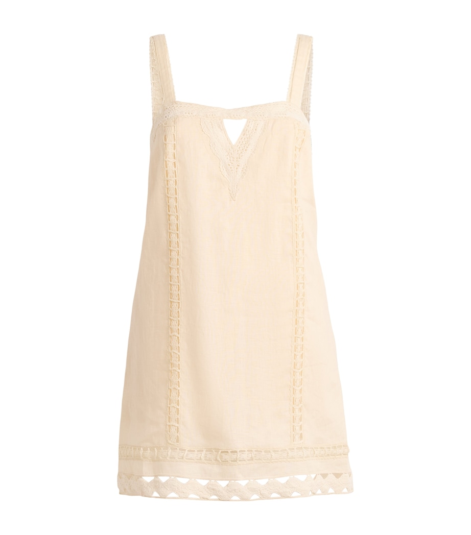 Simkhai Womens Linen-Hemp Jasmine Mini Dress Sand Image 1