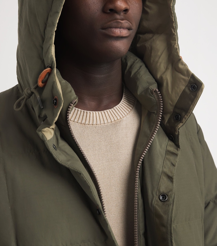 Down-Filled Hartland Parka Coat GREEN Image 6