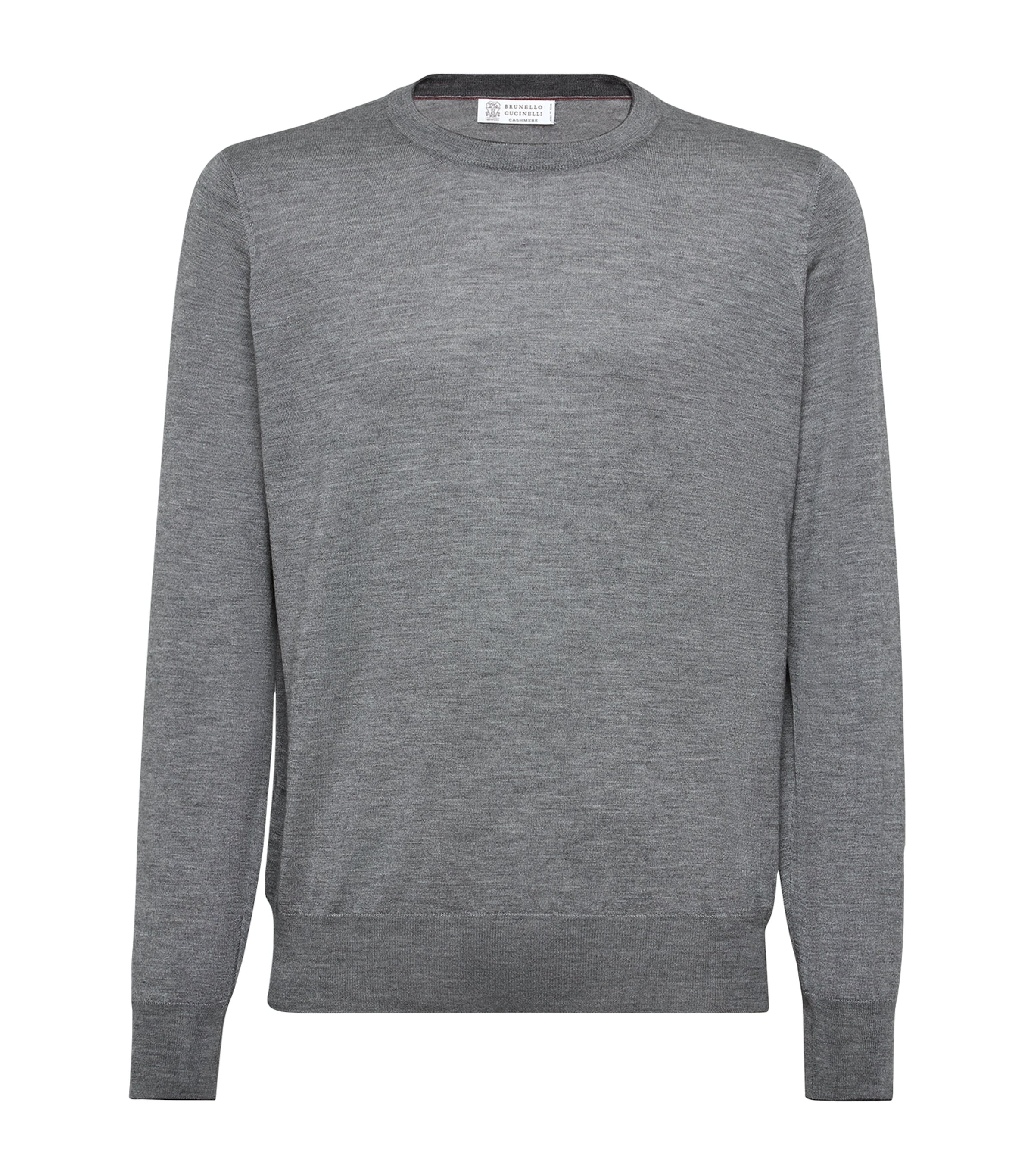 Brunello Cucinelli Cashmere And Silk Sweater In Grey