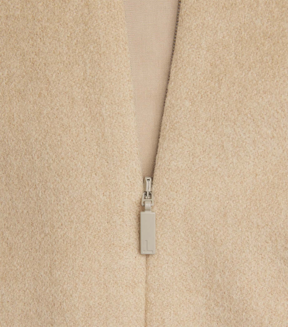 Camel Hair Midi Skirt NATURAL Image 5