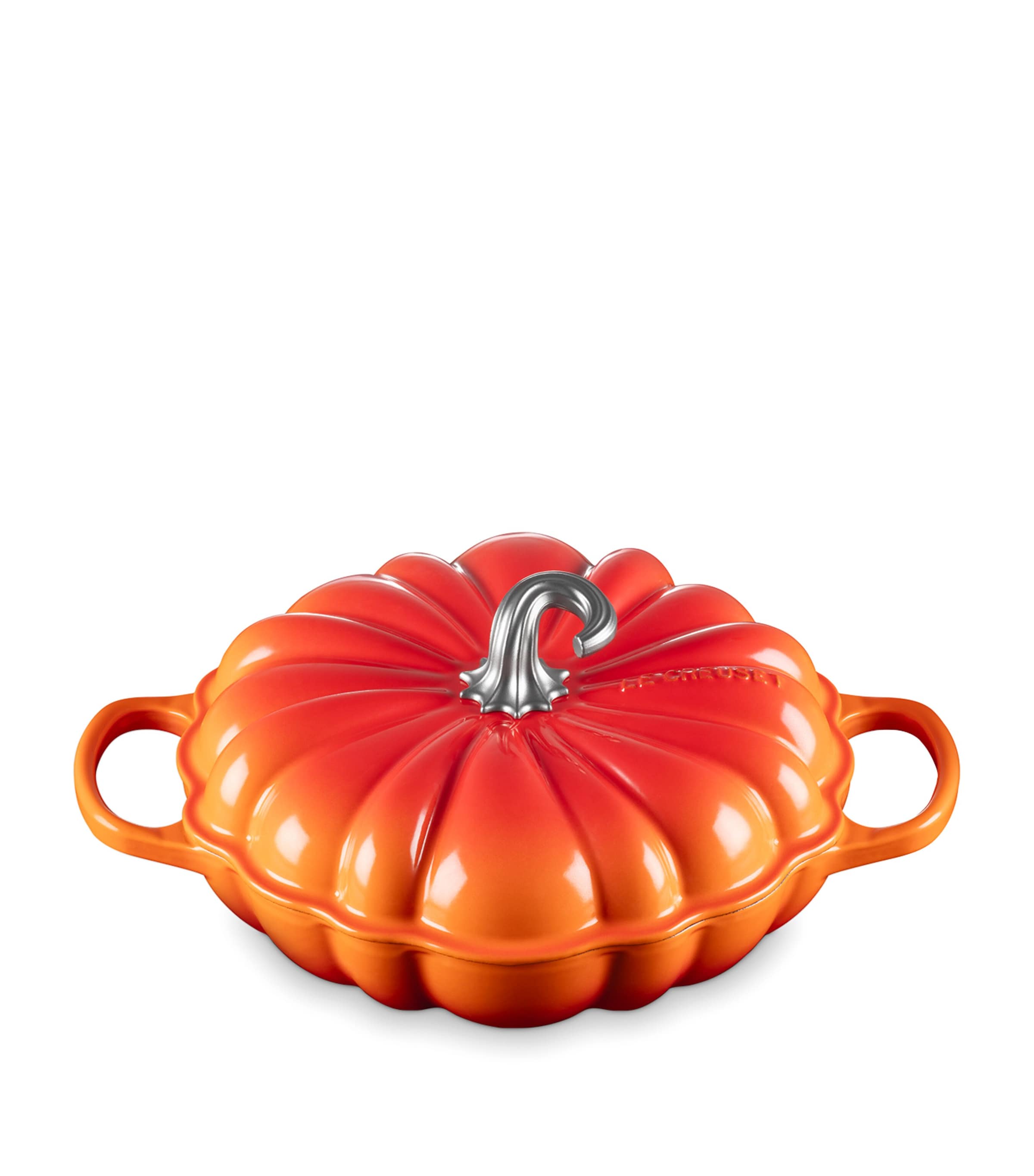 Le Creuset Cast Iron Pumpkin Shallow Casserole Dish