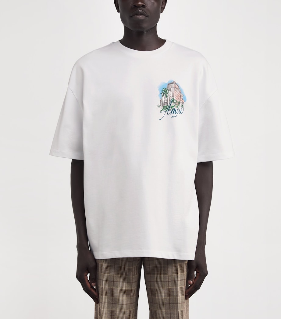 Cotton Hotel Amiri T-Shirt WHITE Image 3