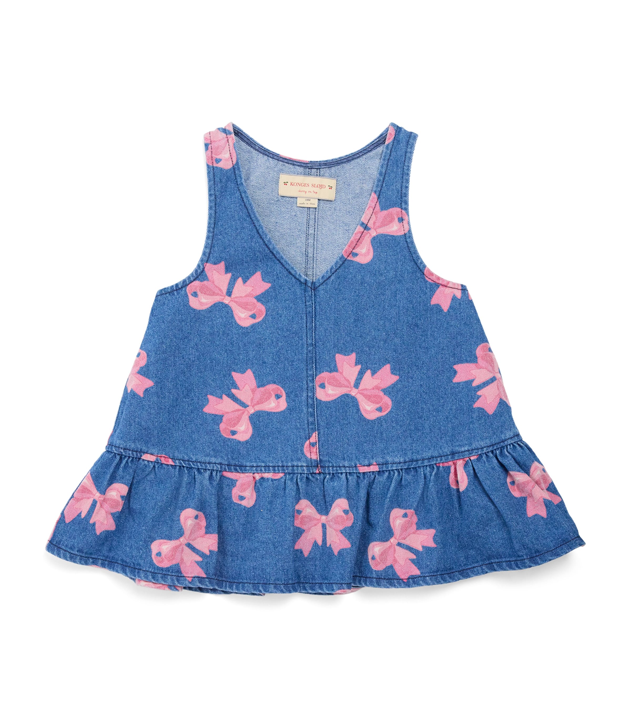 KONGES SLOJD DENIM PRINTED MAGOT DRESS