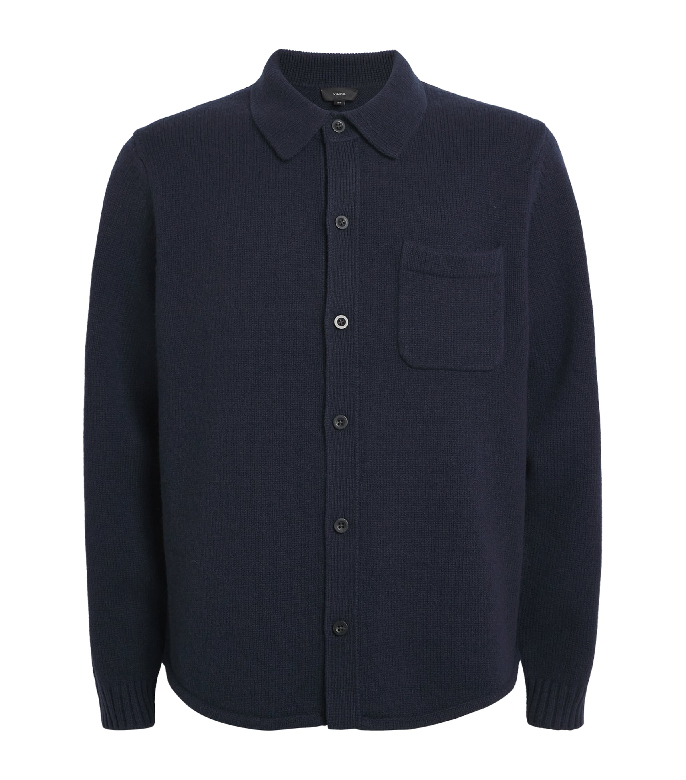 Vince Contour Hem Sweater Shirt Coastal In Blue