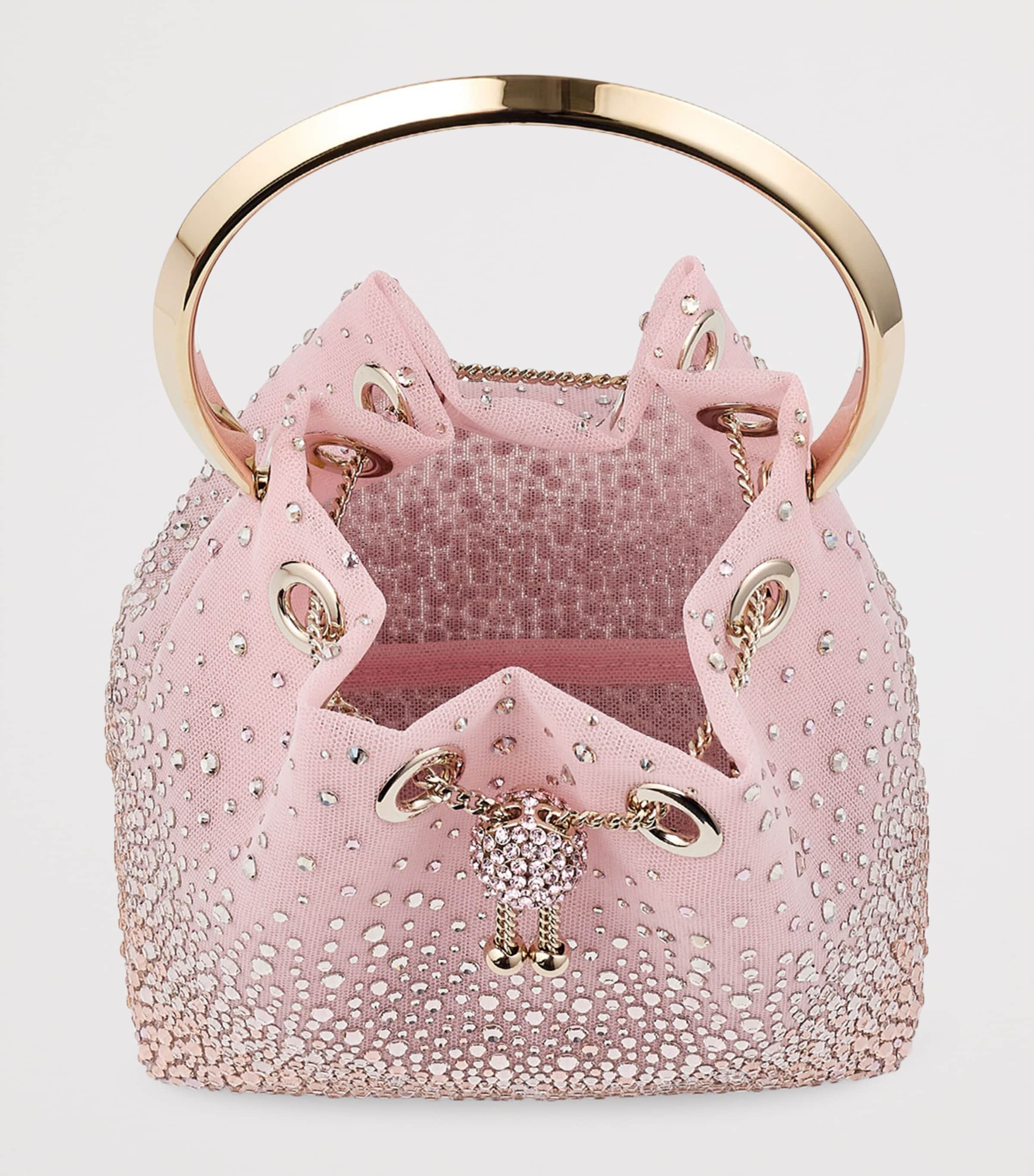 Embellished Bon Bon Top-Handle Bag ROSE/LIGHT GOLD Image 4